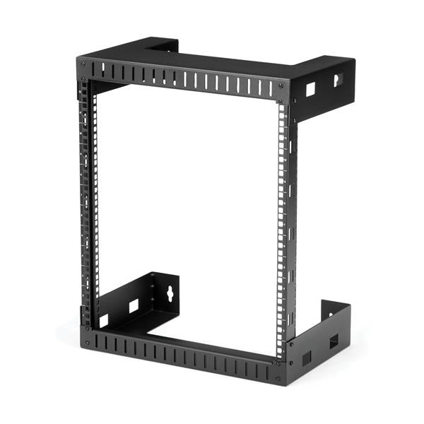 StarTech.com Rack serveur 12U - Fixation murale - Armoire réseau à cadre ouvert - Profondeur 30 cm - Baie 12U (RK12WALLO) - Rack - montable sur mur - noir - 12U - 12"