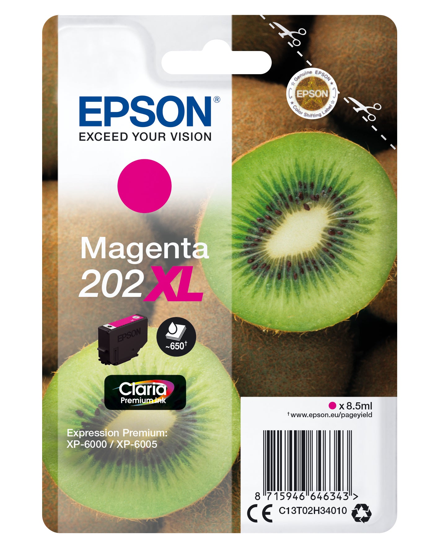 Cartouche d'encre originale Epson C13T02H34010 Magenta
