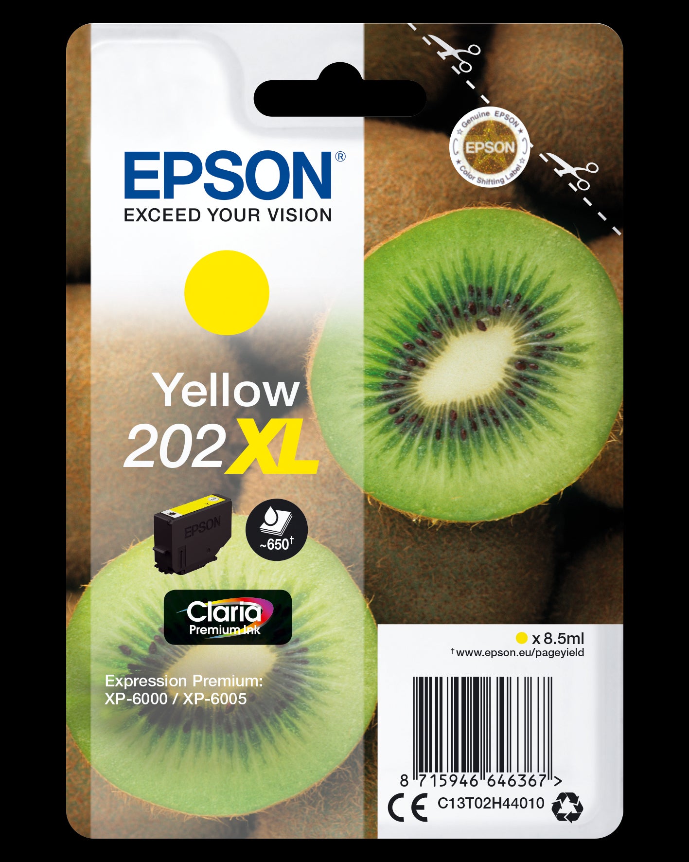 Cartouche d'encre originale Epson C13T02H44010 Jaune