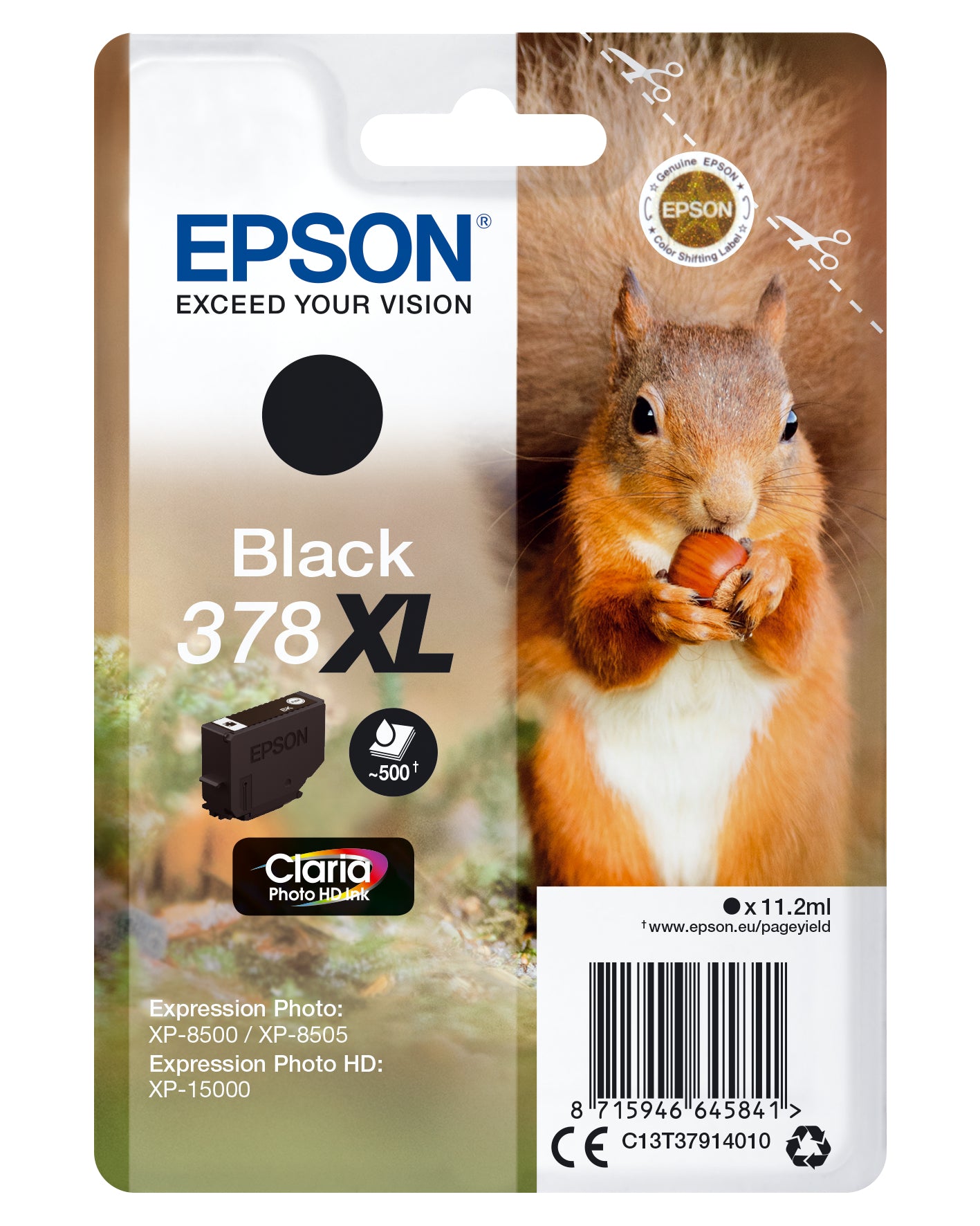 Cartouche d'encre originale Epson C13T37914010 Noir