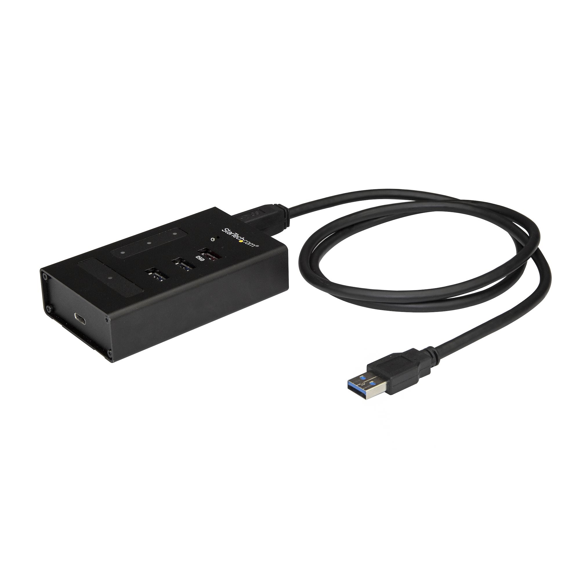 StarTech.com Hub USB 3.0 à 4 ports en métal - Concentrateur USB A vers 3x USB A et 1x USB-C -Montable (HB30A3A1CST) - Concentrateur (hub) - 3 x SuperSpeed USB 3.0 + 1 x USB-C - de bureau - pour P/N: SVA12M2NEUA, SVA12M5NA
