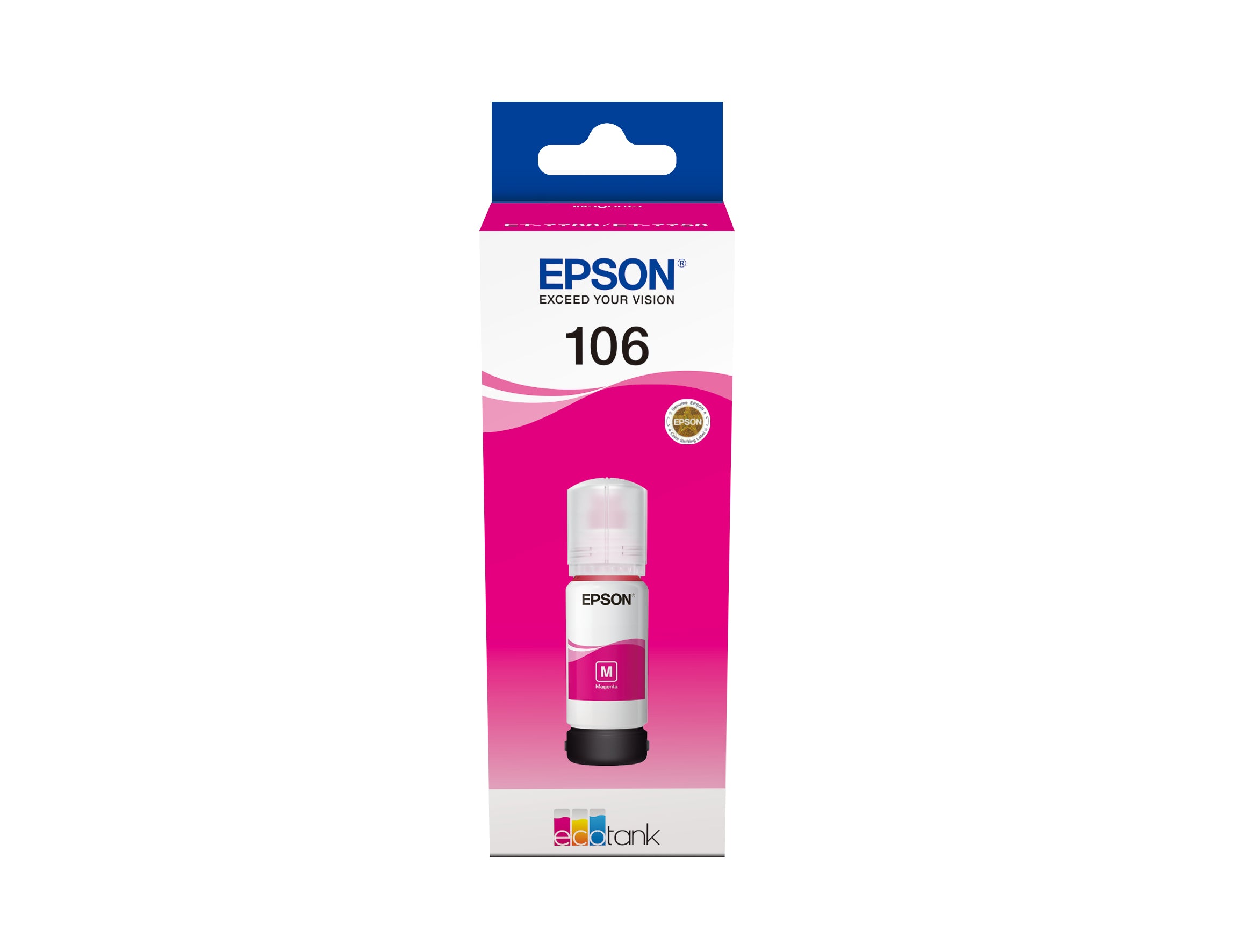 Cartouche d'Encre Compatible Epson 106 EcoTank Magenta ink bottle 70 ml Magenta