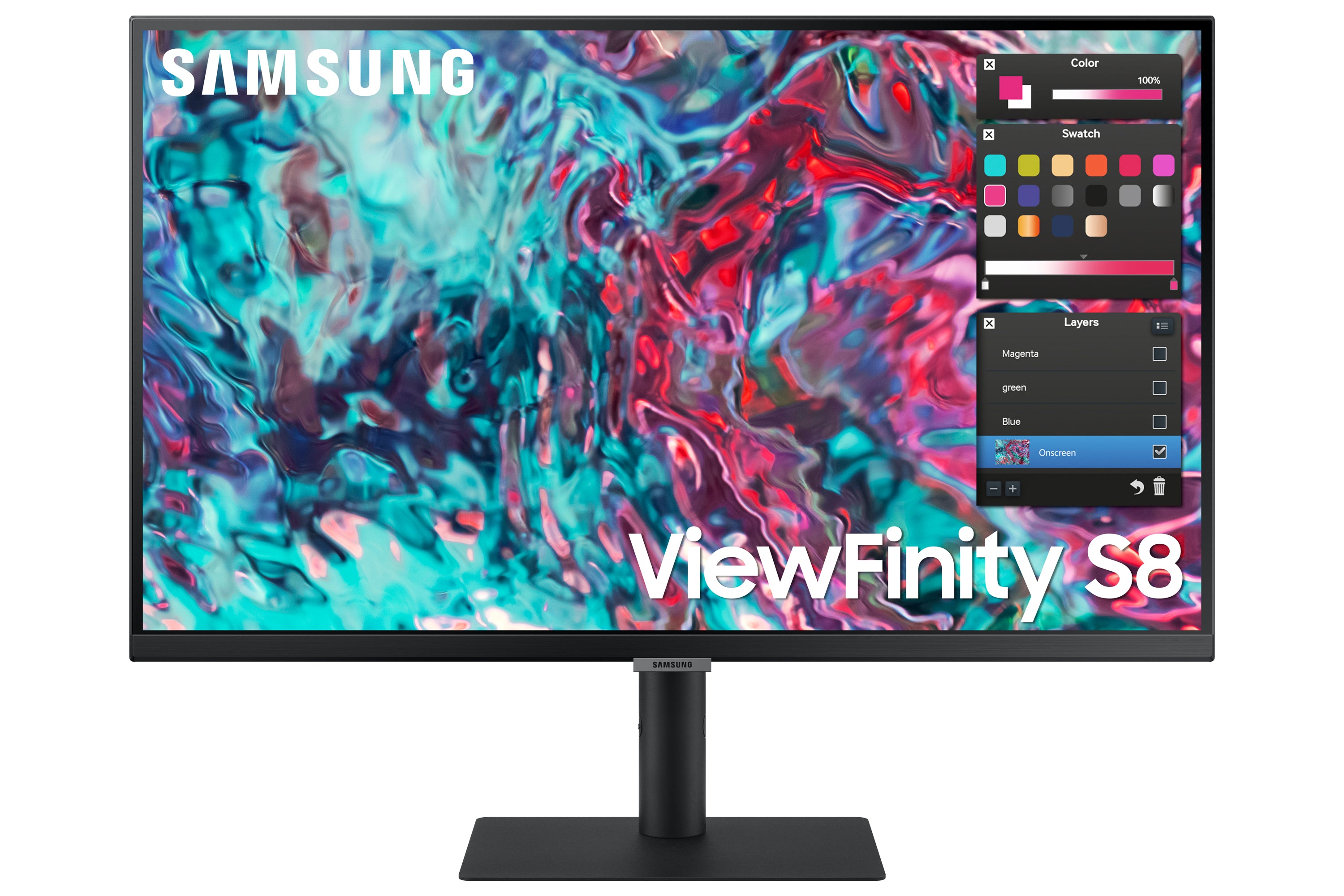 Samsung ViewFinity S8 S27B800TGU - S80TB Series - écran LED - 27" - 3840 x 2160 4K UHD (2160p) @ 60 Hz - IPS - 350 cd/m² - 1000:1 - HDR10 - 5 ms - HDMI, 2xThunderbolt 4 - noir