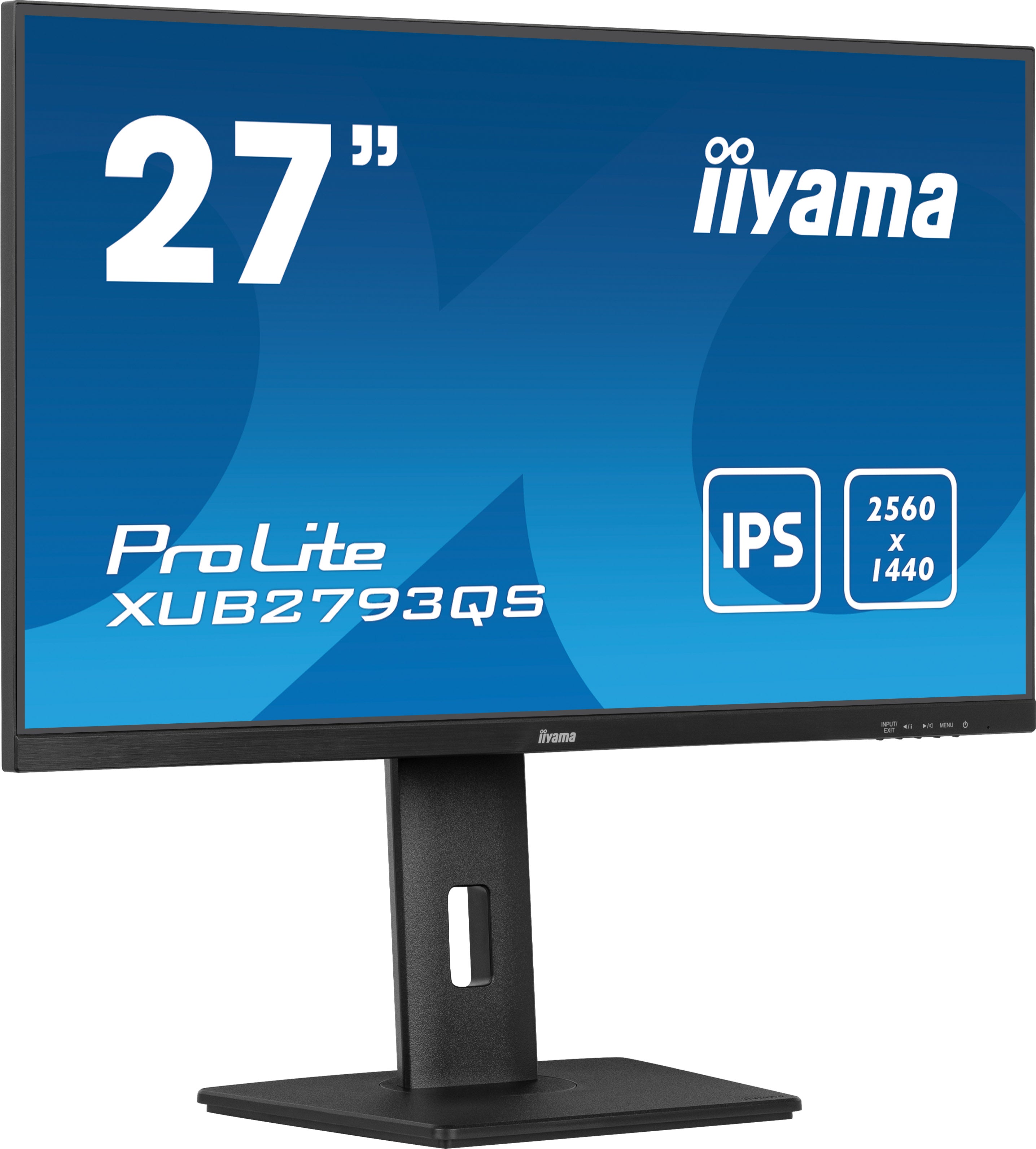 iiyama ProLite XUB2793QS-B7 - Écran LED - 27" - 2560 x 1440 QHD @ 100 Hz - IPS - 300 cd/m² - 1300:1 - 1 ms - HDMI, DisplayPort - haut-parleurs - noir, mat