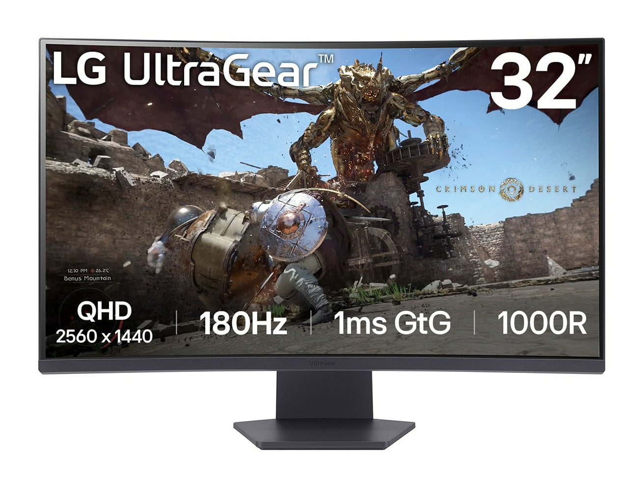 Monitor Gaming LG 32GS60QC-B Quad HD 31,5"