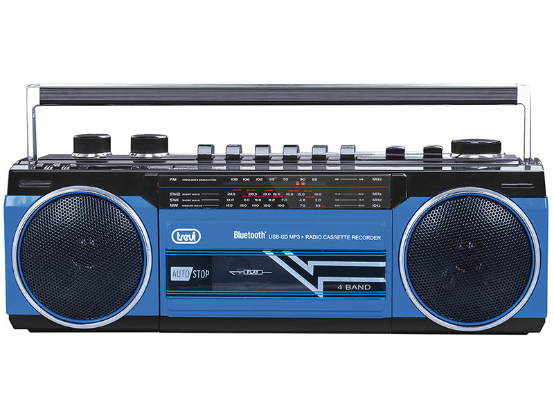 Radio Bluetooth portable Trevi RR 501 BT Bleu Noir/Bleu