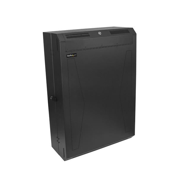 StarTech.com Rack serveur vertical 6U - Baie de brassage à montage mural - Armoire informatique - Coffret réseau - Profondeur de 76,2 cm - Armoire de rack - montable sur mur - noir - 6U