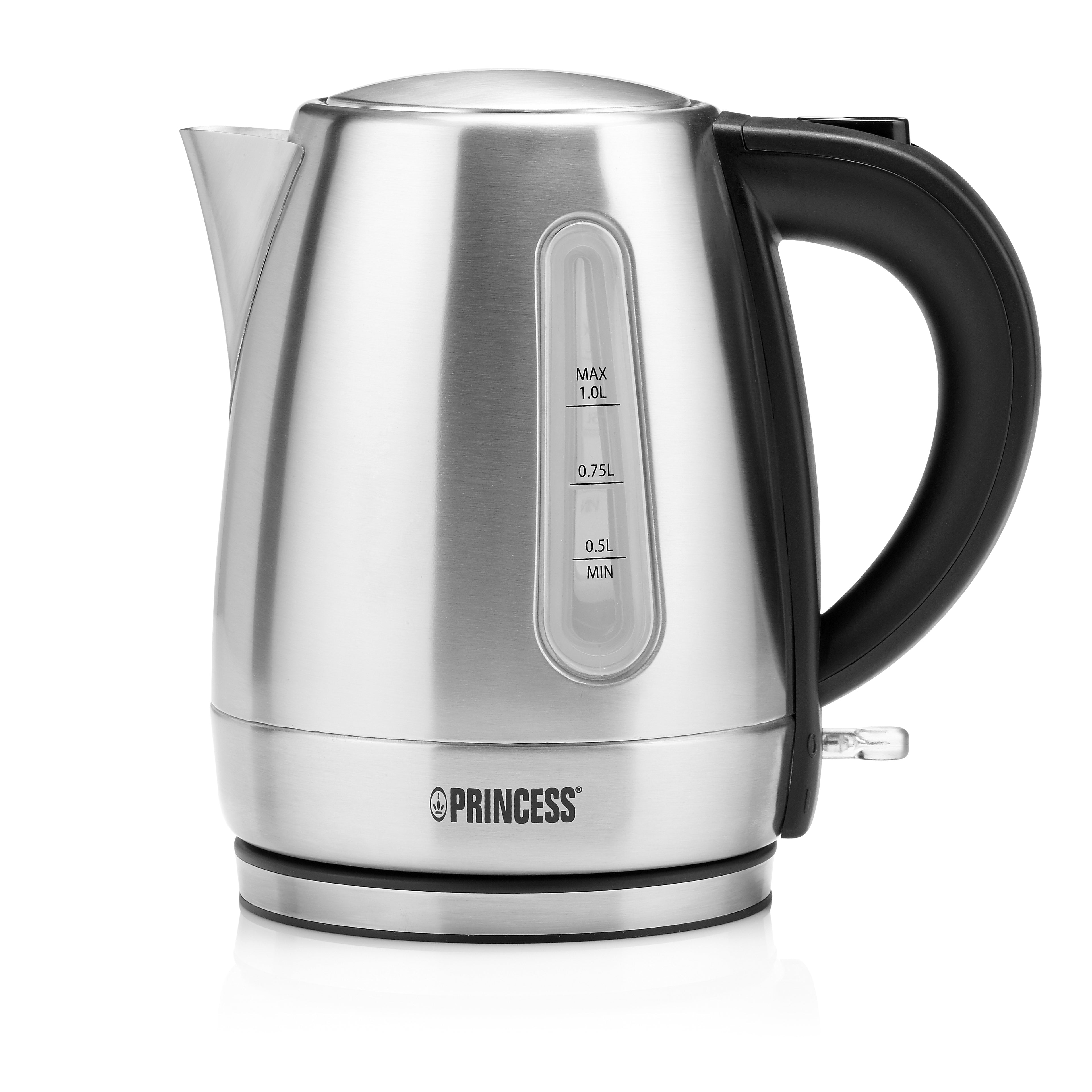Bouilloire Princess 01.236023.01.001 Gris Noir/Argenté Acier inoxydable Plastique 2200 W 1 L