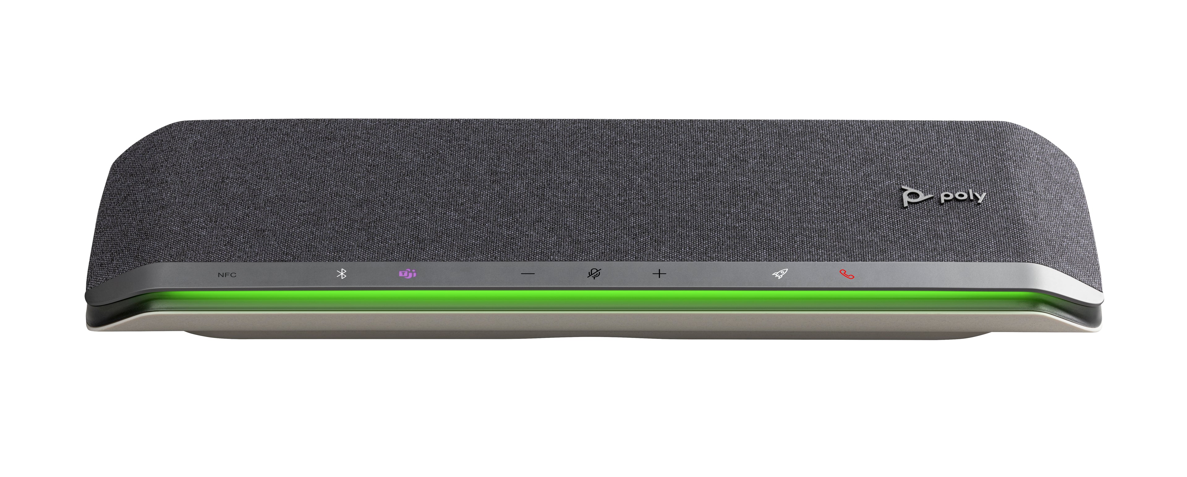 HP Poly Sync 60-M - Haut-parleur intelligent - Bluetooth - filaire, sans fil - NFC* - USB-A, USB-C - argent - Certifié pour Microsoft Teams, certifié Zoom