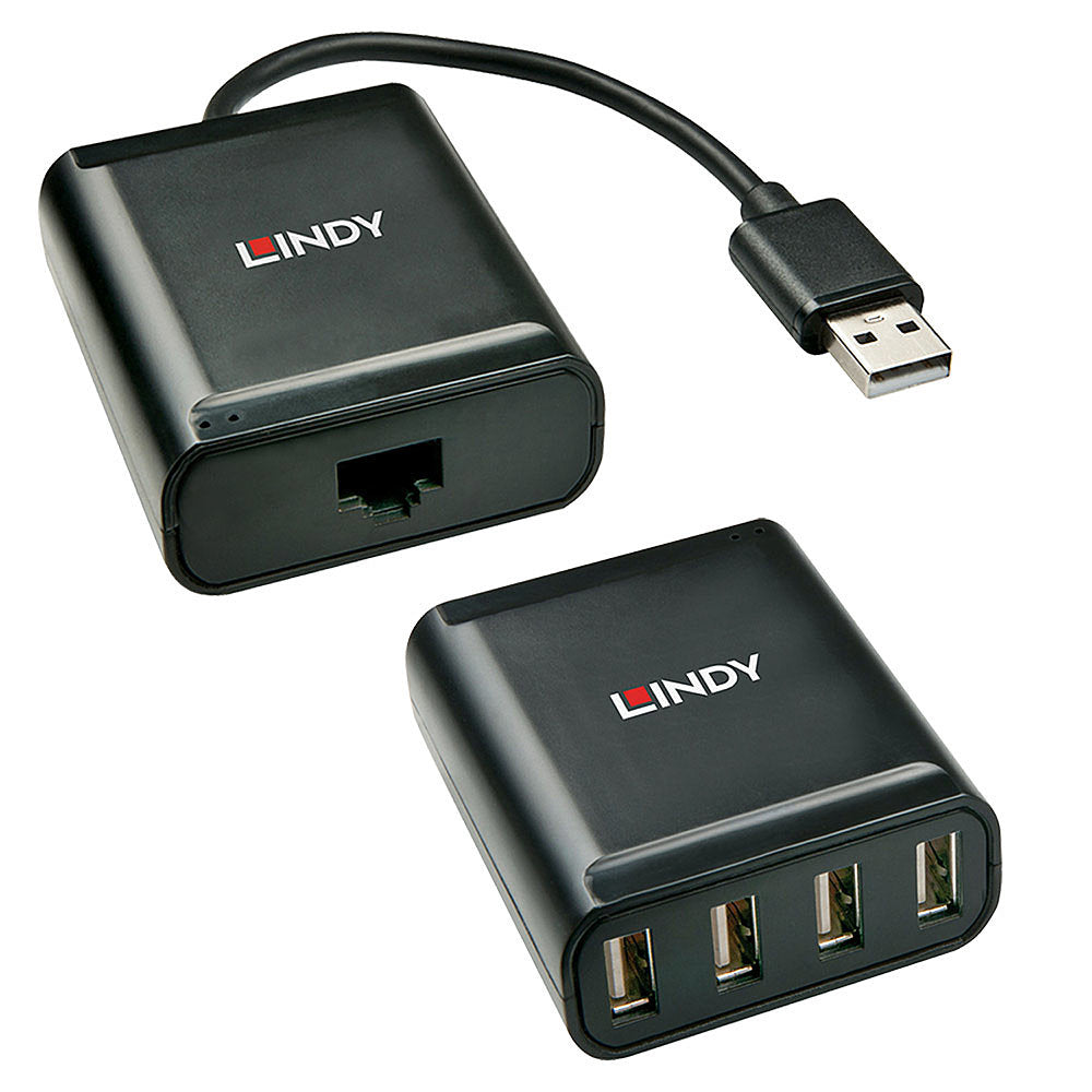 Hub USB LINDY 42679 Noir