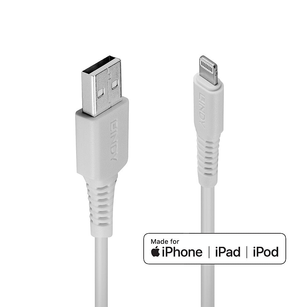 Câble USB LINDY 31326 Blanc 1 m
