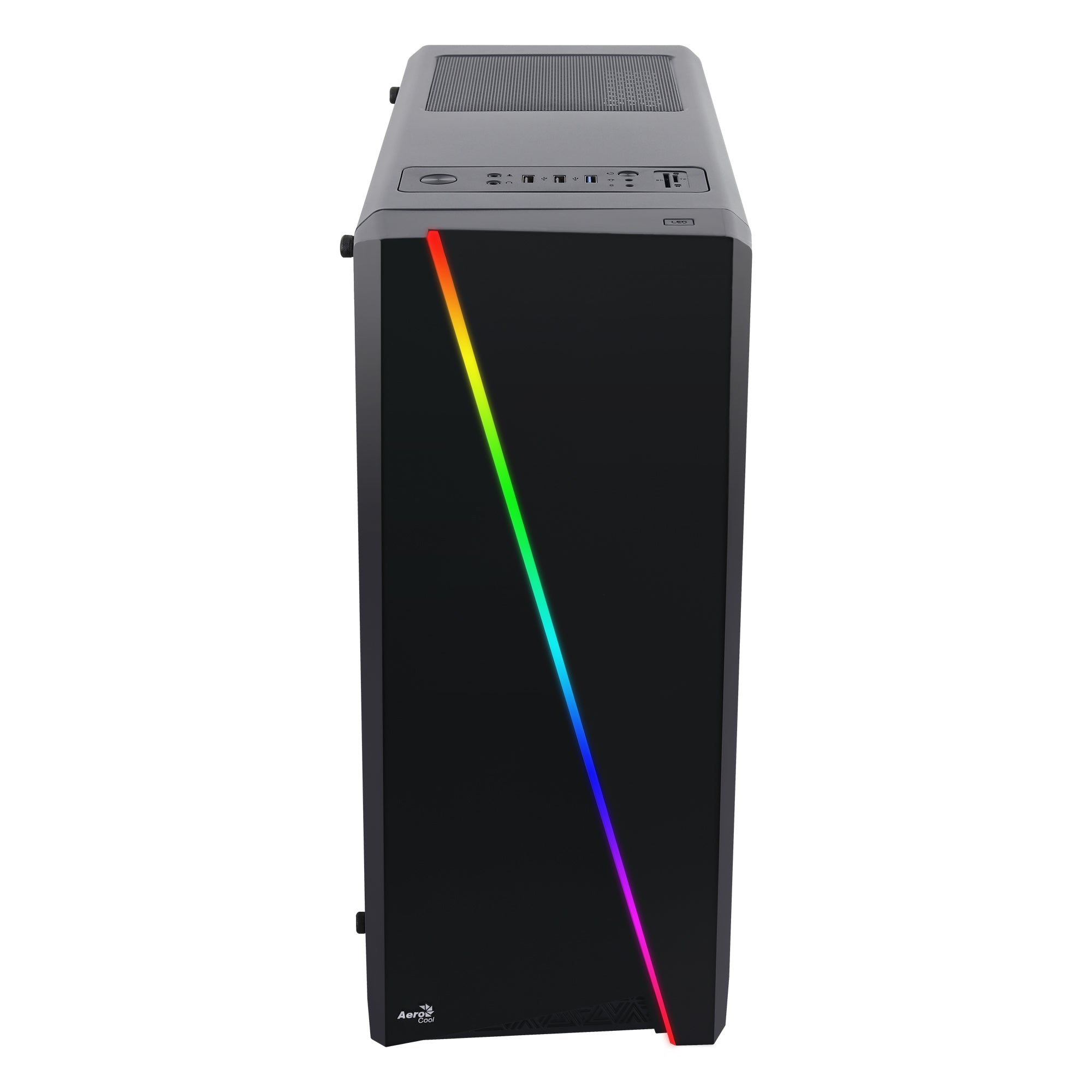 Boitier Moyen Tour ATX AeroCool Cylon RGB avec panneau vitré (Noir)