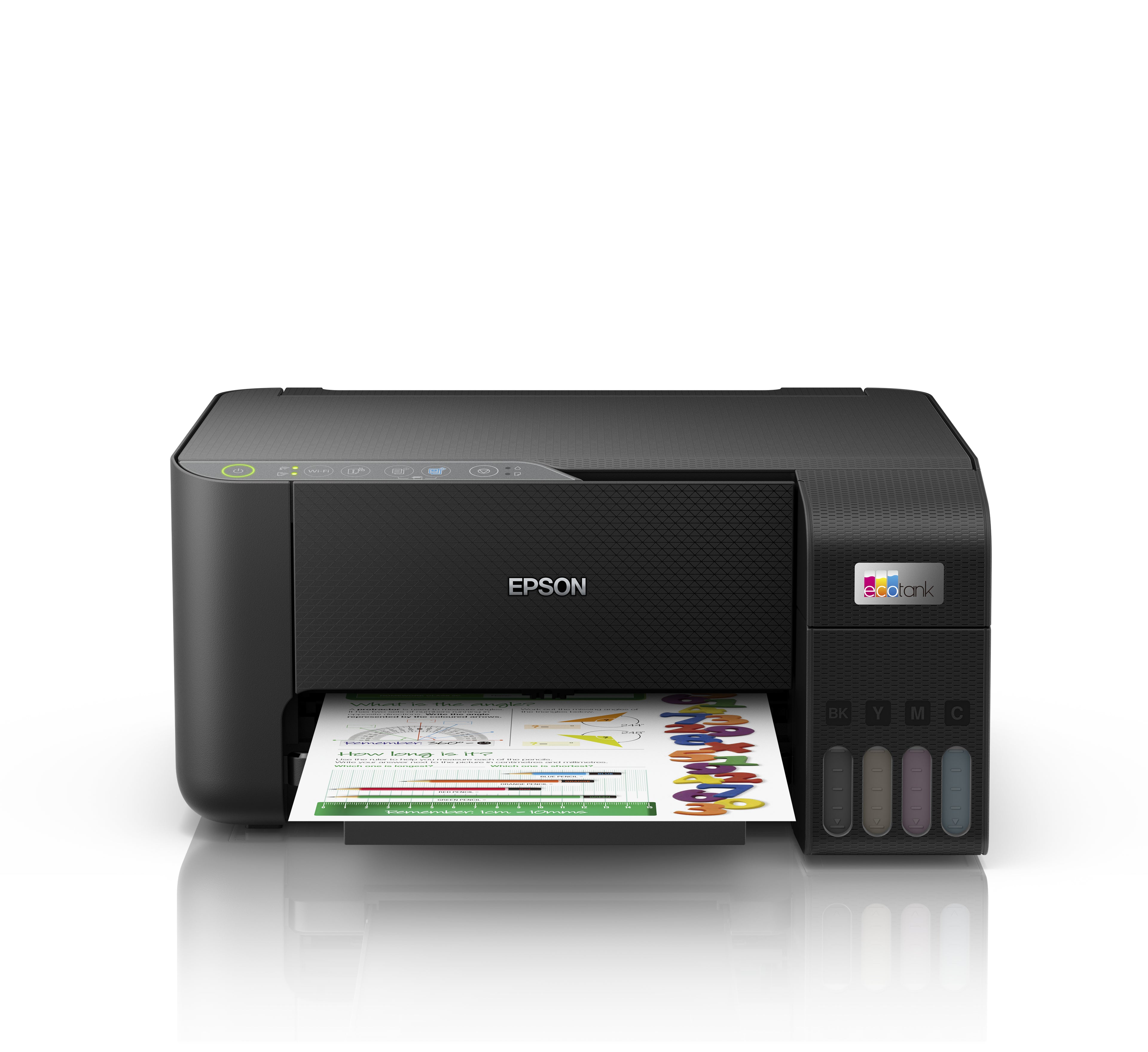 Epson EcoTank ET-2860 - Imprimante multifonctions - couleur - jet d'encre - ITS - A4 (support) - jusqu'à 10 ppm (impression) - 100 feuilles - Wi-Fi, USB - noir