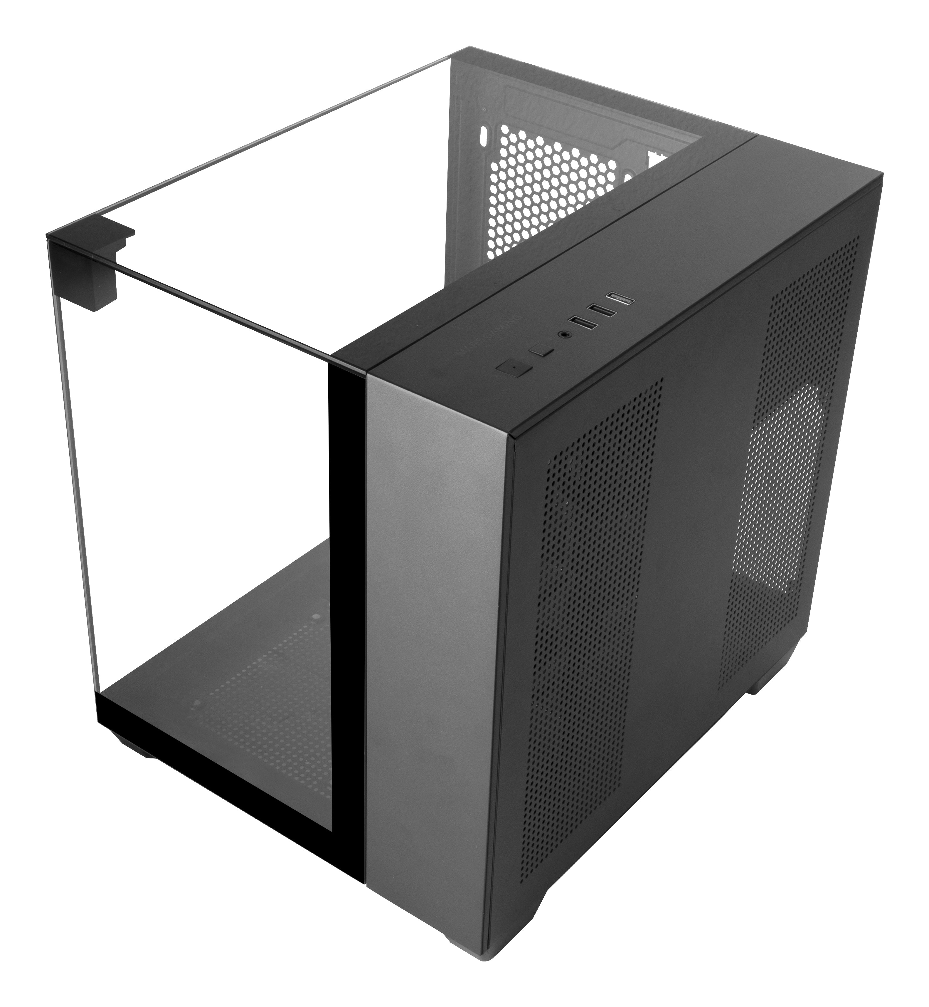 Boitier Mini Tour Micro ATX Mars Gaming  MCVISIONM avec panneaux vitrés (Noir)