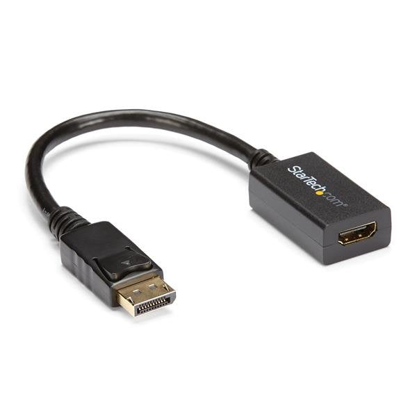 StarTech.com Adaptateur vidéo DisplayPort vers HDMI - Convertisseur DP vers HDMI - Mâle / Femelle - 1920x1200 / 1080p - Noir - Adaptateur vidéo - DisplayPort mâle pour HDMI femelle - 26.5 cm - pour P/N: DK30CH2DEP, DK30CH2DEPUE, DK30CHDDPPD, DK30CHDPPDUE,