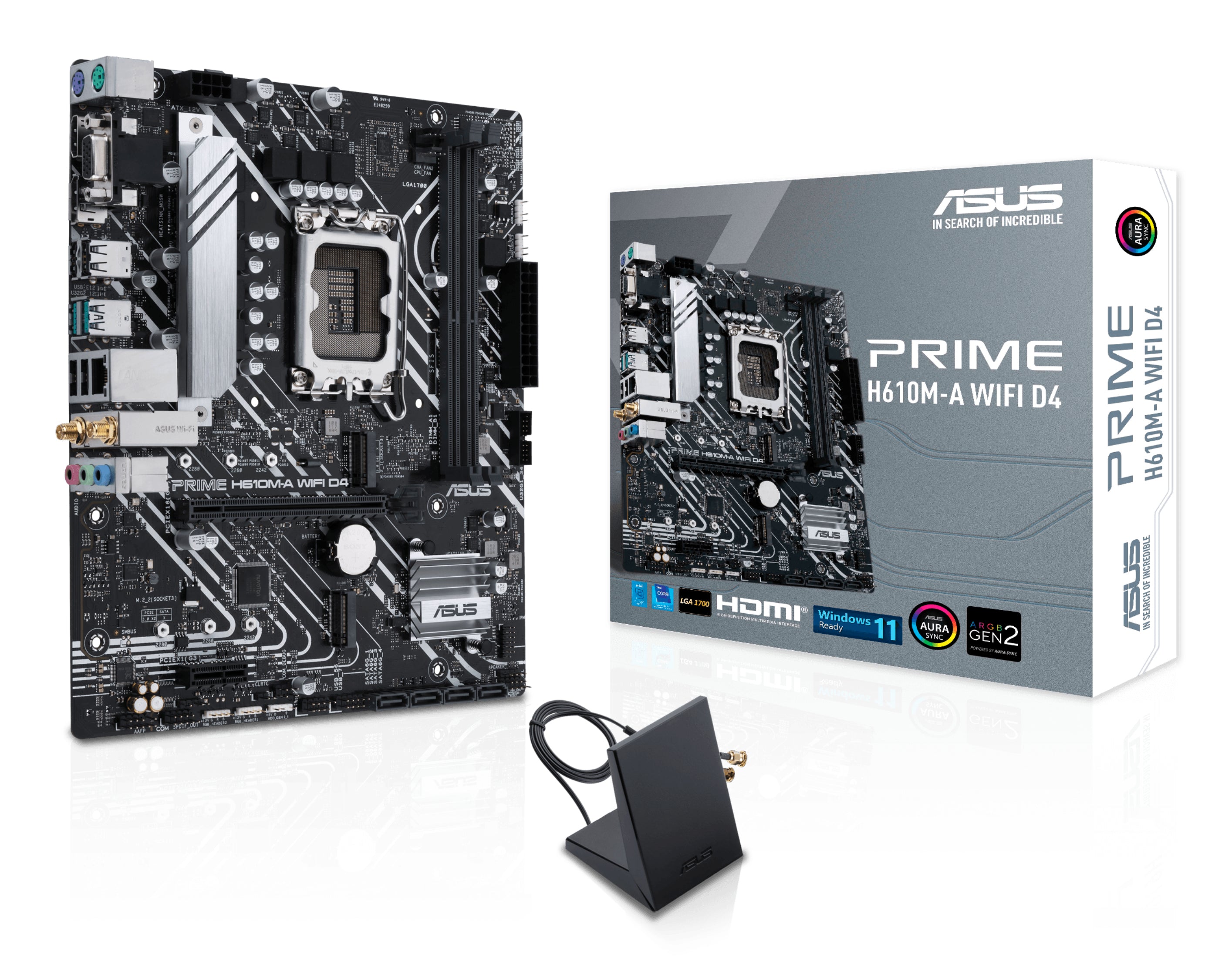 Carte Mère Asus Prime H610M-A WiFi DDR4 (Intel LGA 1700) Micro ATX