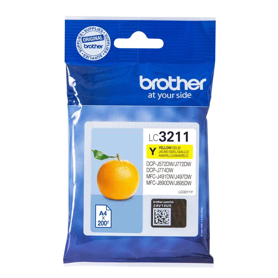 Cartouche d'Encre Compatible Brother LC-3211Y Jaune