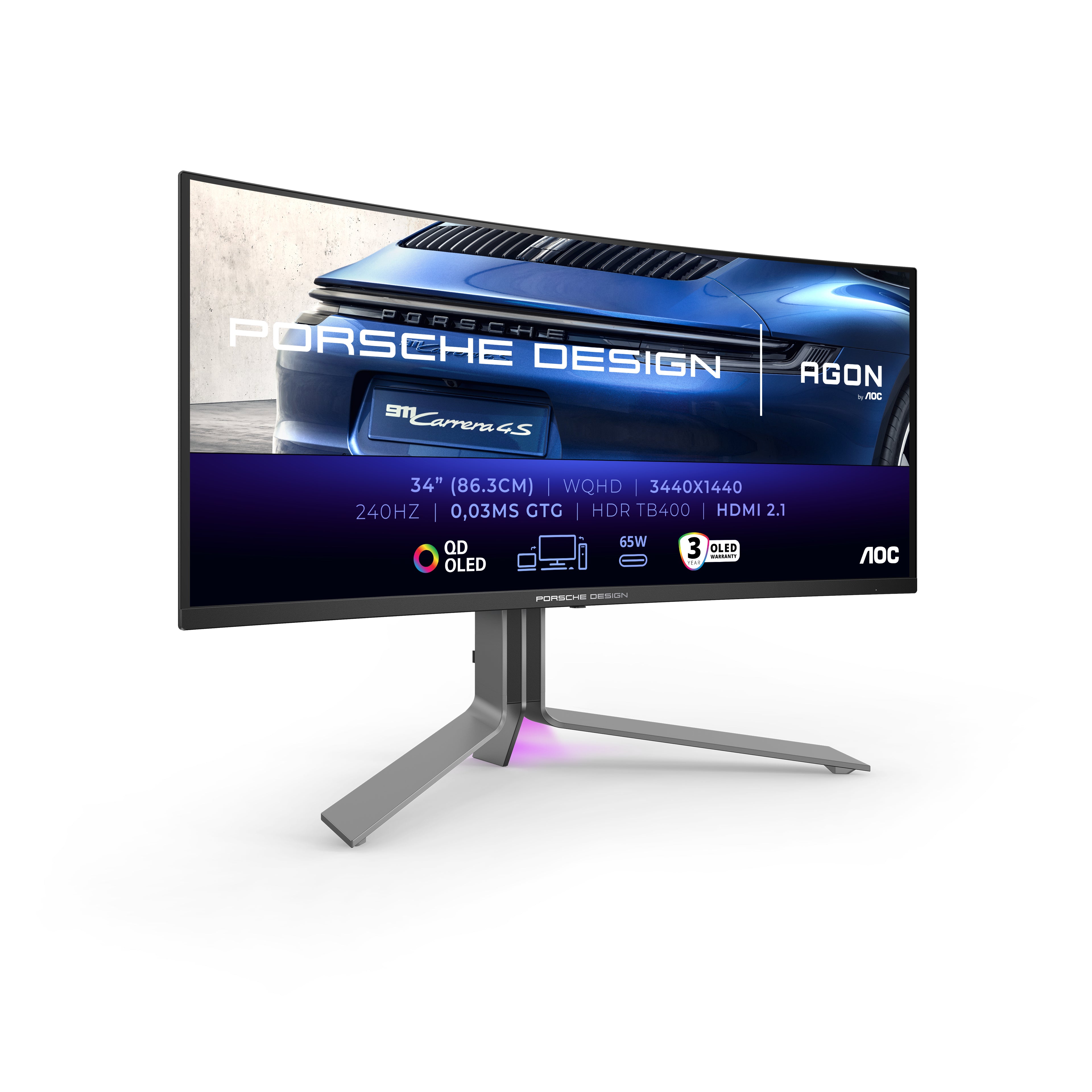 34" CURVE WQHD OLED/240Hz/0,03ms/Adaptive Sync