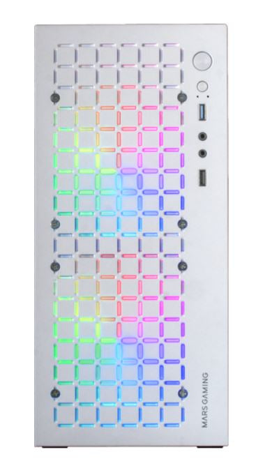 Boîtier ATX semi-tour Mars Gaming MCCOREW Blanc Noir