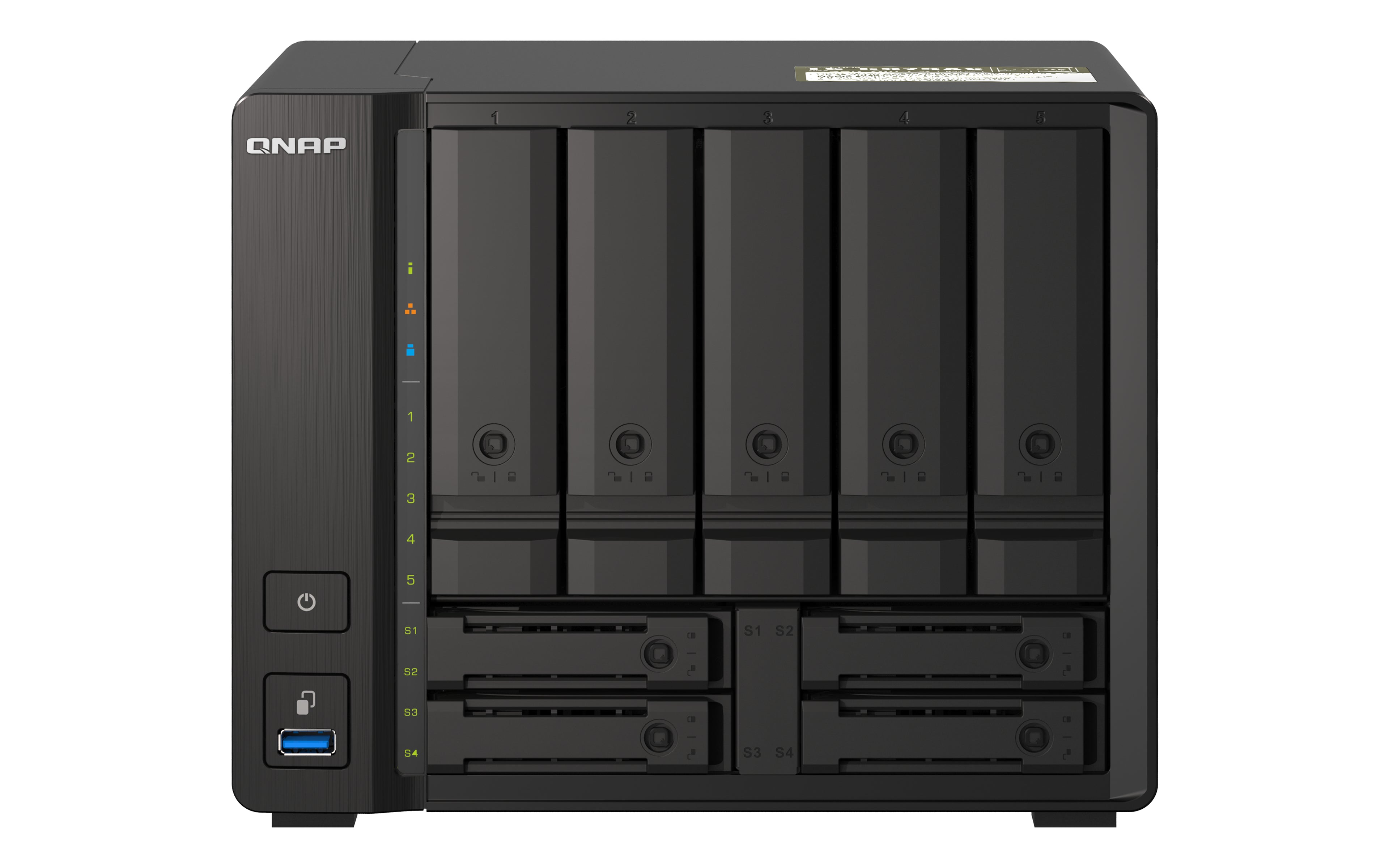 QNAP TS-H973AX-8G - Serveur NAS - 9 Baies - SATA 6Gb/s - RAID 0, 1, 5, 6, 10, 50, JBOD, 60, RAID TP - RAM 8 Go - 2.5 Gigabit Ethernet / 10 Gigabit Ethernet - iSCSI support