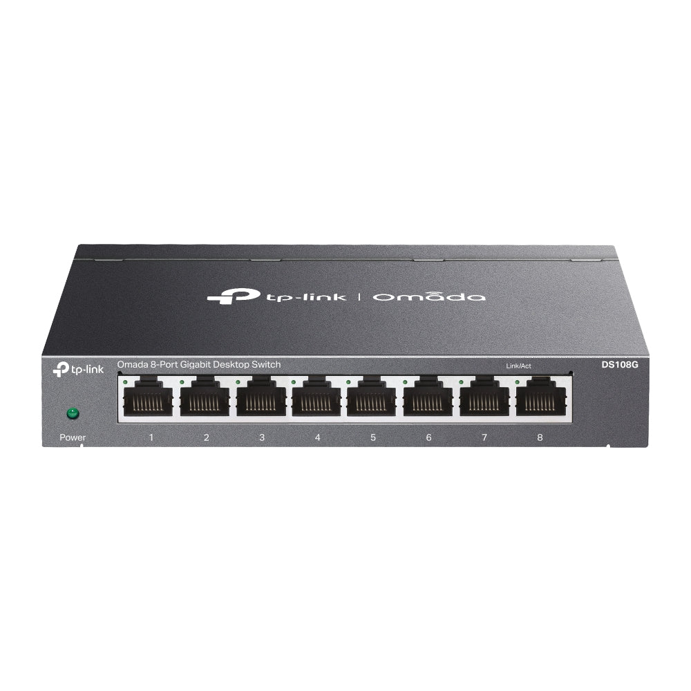 TP-Link Omada DS108G V1.6 - Commutateur - non géré - 8 x 10/100/1000Base-T - de bureau, fixation murale