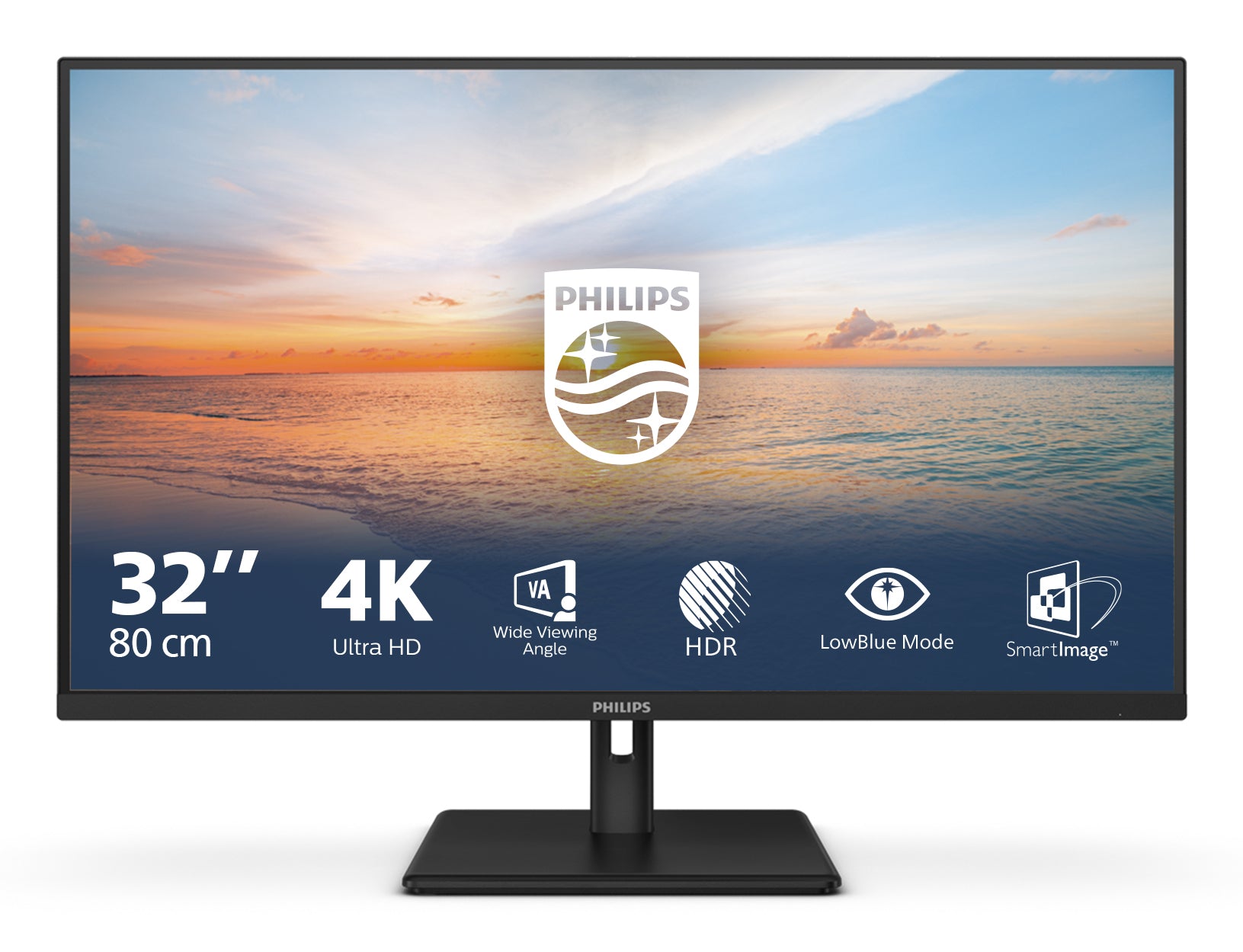 Écran Philips 32E1N1800LA/00 4K Ultra HD 31,5" 60 Hz 50-60 Hz