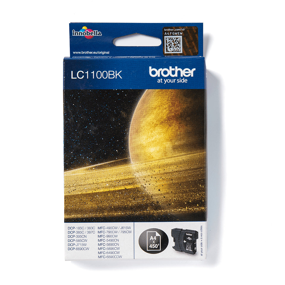 Cartouche d'encre originale Brother LC-1100BK  Black Ink Cartridge Noir