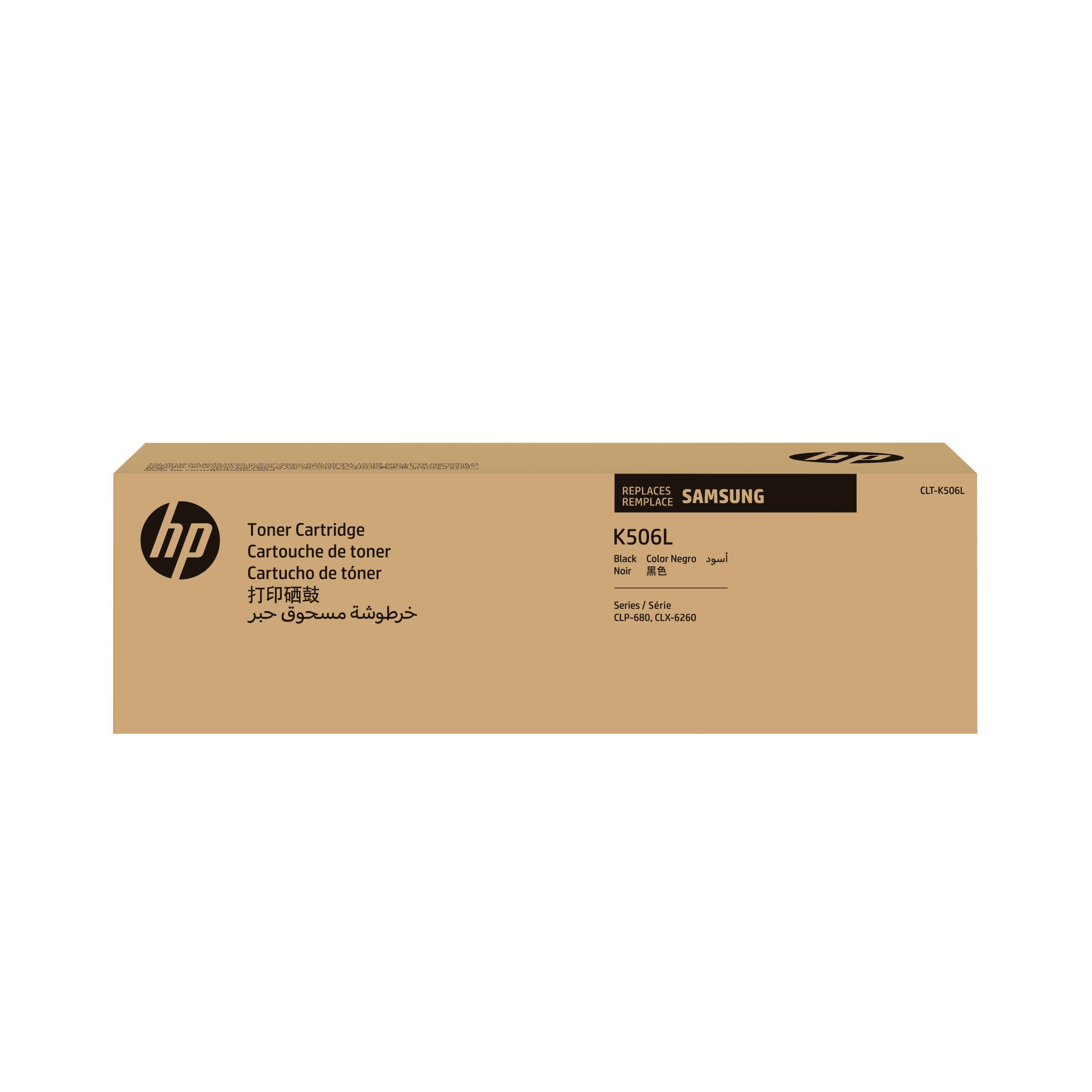 HP CLT-K506L - À rendement élevé - noir - original - cartouche de toner (SU171A) - pour Samsung CLP-680DW, CLP-680ND, CLX-6260FD, CLX-6260FR, CLX-6260FW, CLX-6260ND