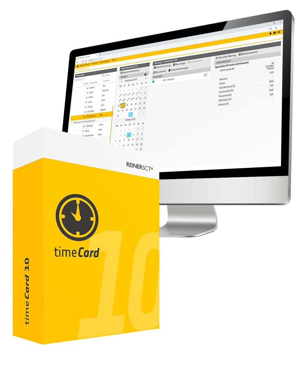 REINER SCT timeCard Time Recording Employee License - ESD - 1 License for 100 employees - 1 year