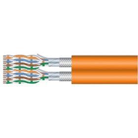 Equip Instal.Kab Cat7 S/FTP 500.00m orange Dup LSZH (Speditionsversand)