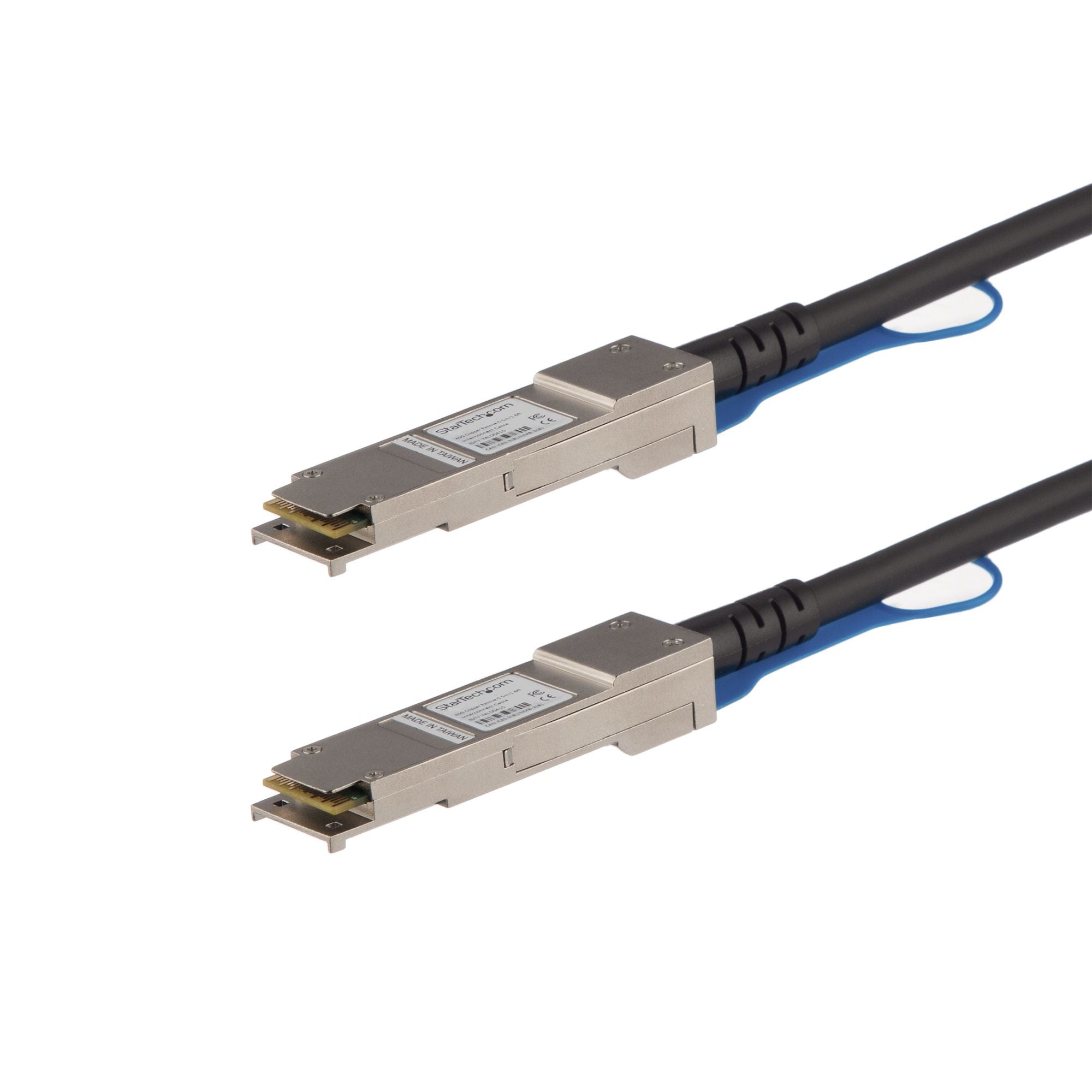 StarTech.com Câble QSFP+ à connexion directe de 1 m - Compatible avec HP JG326A - Cordon QSFP+ 40G - Câble Twinax passif - Câble DAC - Câble d'attache directe 40GBase - QSFP+ verrouillé pour QSFP+ verrouillé - 1 m - twinaxial - SFF-8436 - passif - noir -