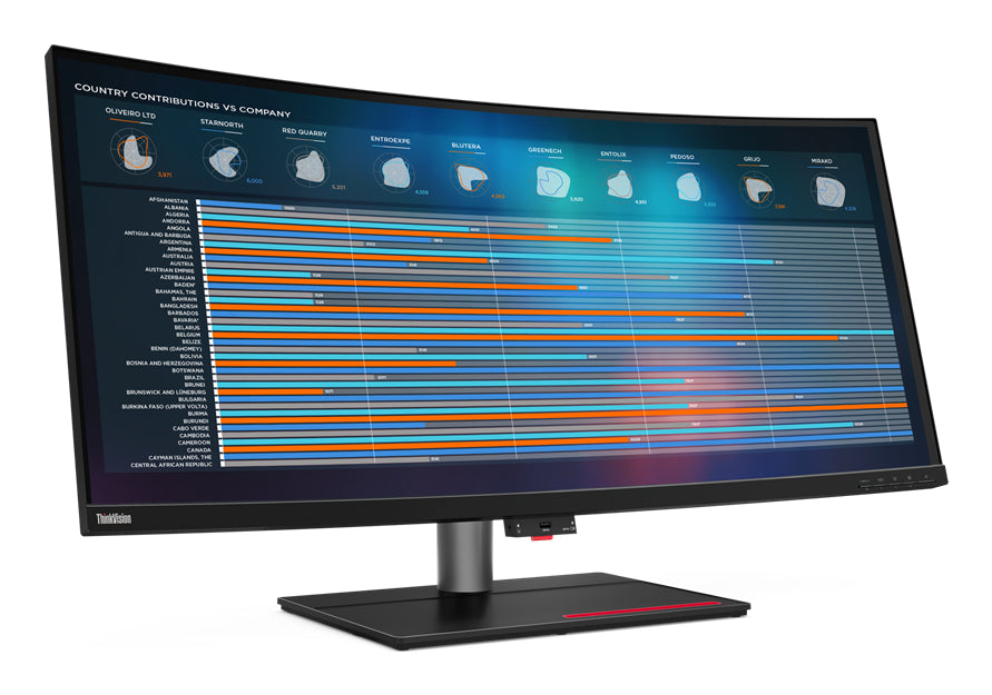 Écran LED - incurvé - 40" (39.7" visualisable) - 5120 x 2160 WUHD @ 75 Hz - IPS - 300 cd/m² - 1000:1 - 4 ms - 2xThunderbolt 4, DisplayPort, HDMI - noir corbeau