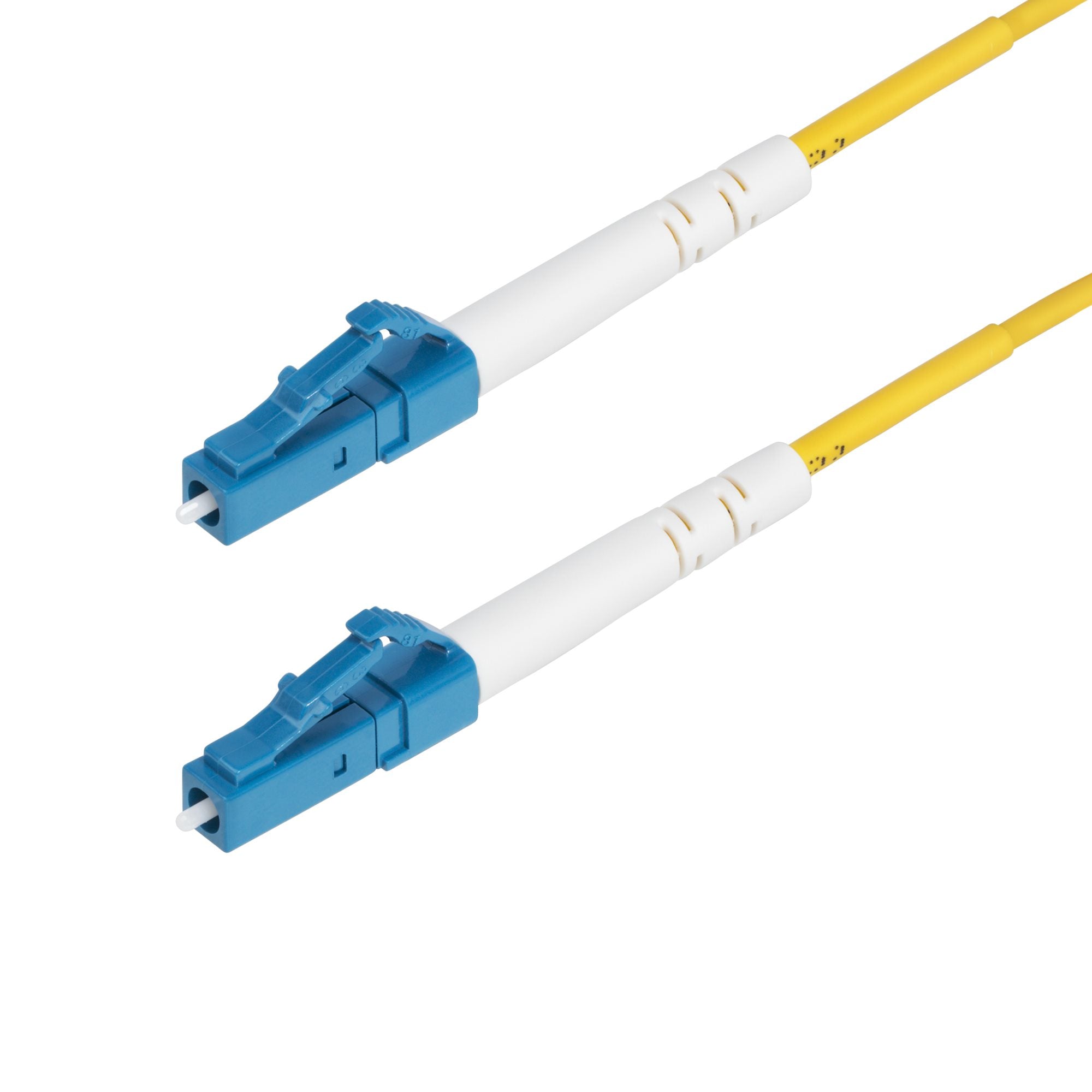 StarTech.com Câble Fibre Optique de 2m Monomode LC à LC (UPC) OS2, LSZH - Cordon de raccordement - mode unique LC/UPC (M) pour mode unique LC/UPC (M) - 2 m - 2 m - 2 mm - fibre optique - simplex - 9 / 125 micromètres - OS1/OS2 - sans halogène, passif, bi-