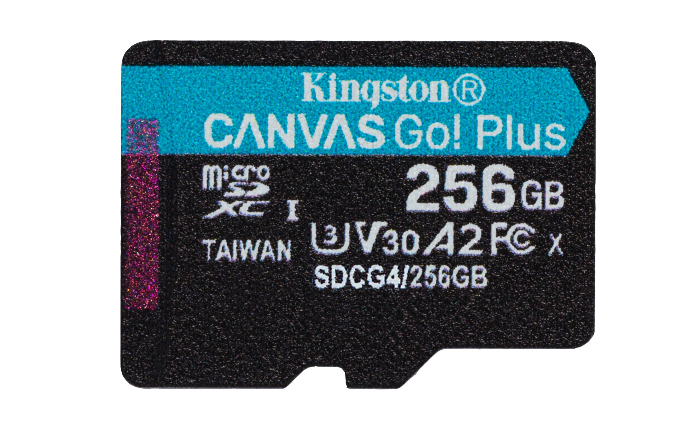 Kingston Canvas Go! Plus - Carte mémoire flash - 256 Go - A2 / Video Class V30 / UHS-I U3 / Class10 - microSDXC UHS-I
