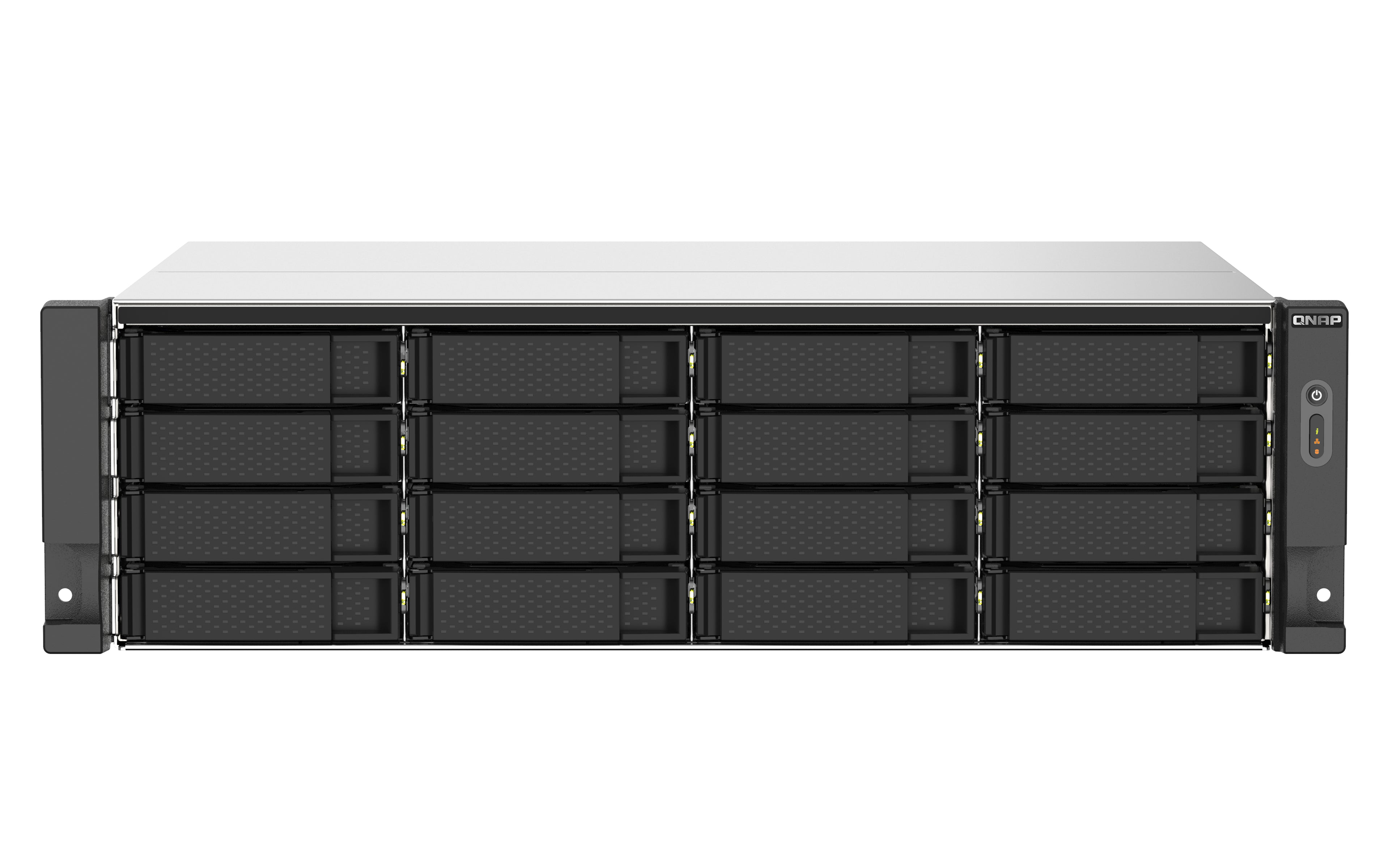 QNAP TS-1673AU-RP - Serveur NAS - 16 Baies - rack-montable - SATA 6Gb/s - RAID 0, 1, 5, 6, 10, JBOD, disque de réserve 5, 6 disques de secours, disque de réserve 10 - RAM 16 Go - Gigabit Ethernet / 2.5 Gigabit Ethernet - iSCSI support - 3U