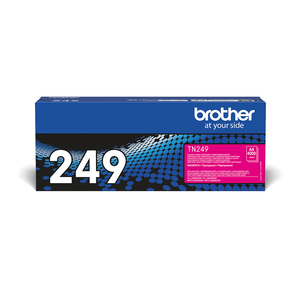 Brother TN249M - Très Haut Rendement - magenta - original - boîte - cartouche de toner - pour Brother HL-L8240CDW, MFC-L8390CDW