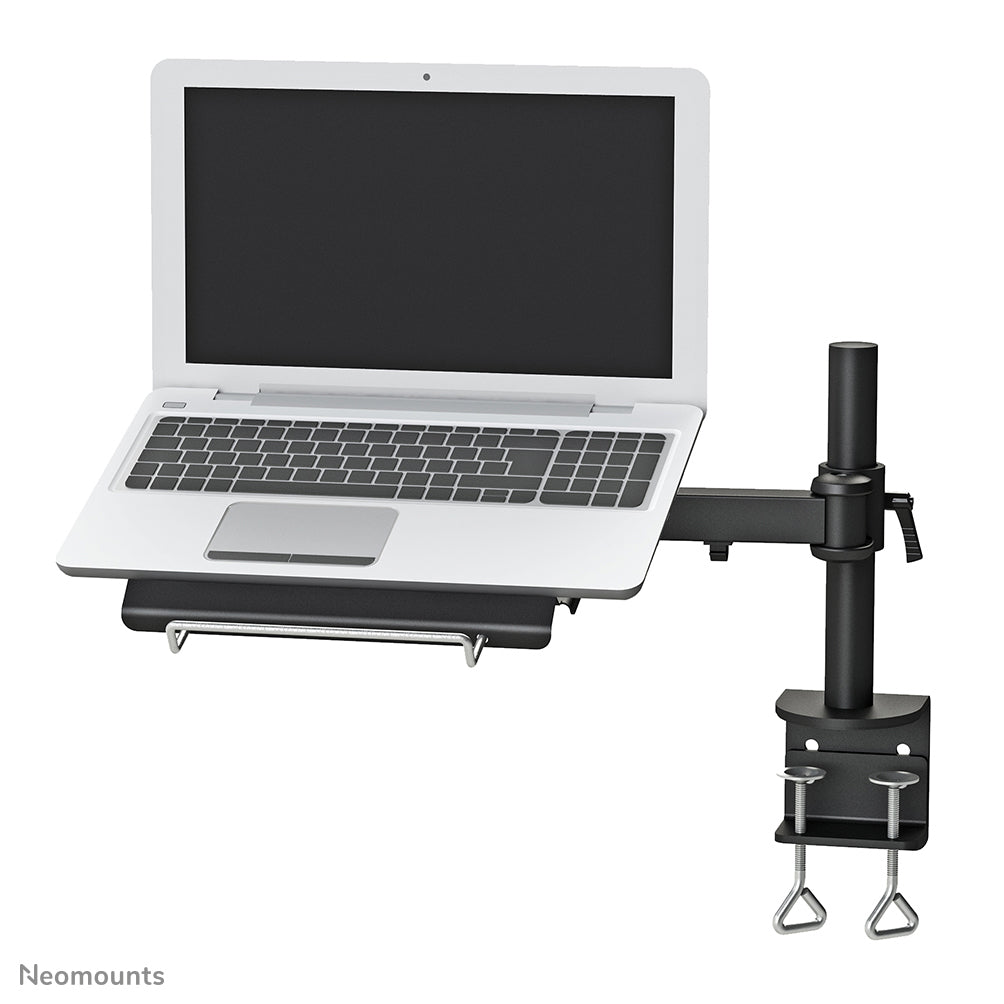 Neomounts NOTEBOOK-D100 - Kit de montage - pleine action - pour ordinateur portable - noir - Taille d'écran : 10"-22" - montrable sur bureau
