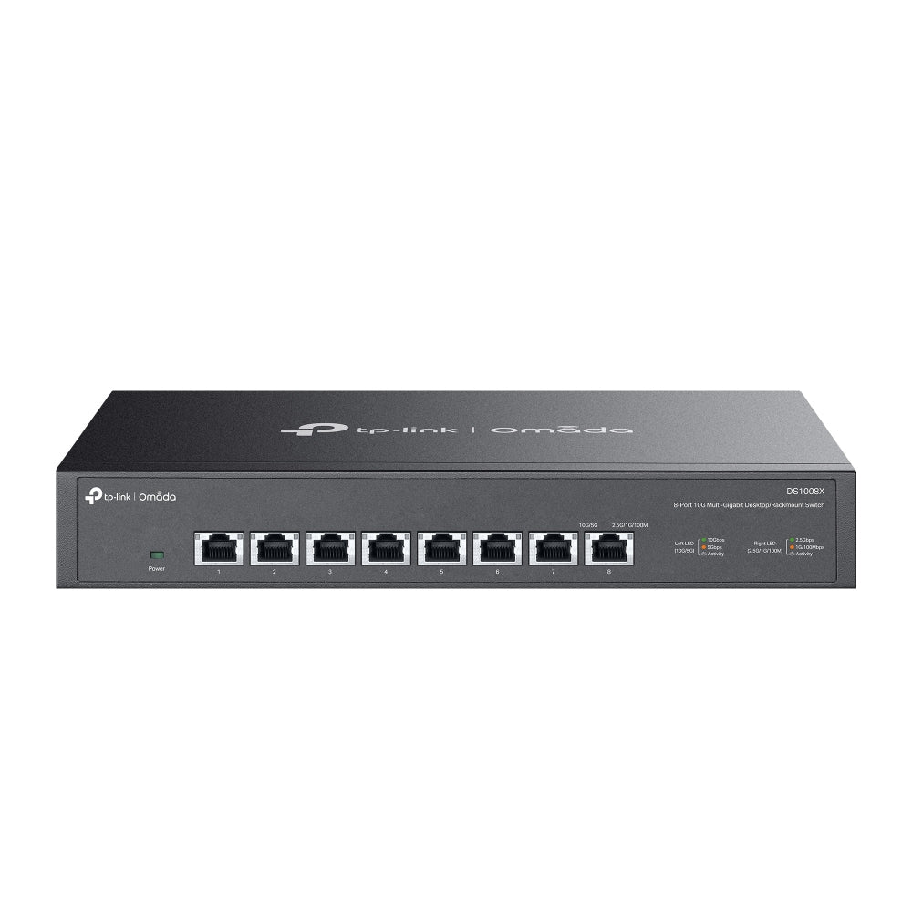 TP-Link Omada DS1008X V1.6 - Commutateur - 8 x 100/1000/2.5G/5G/10GBase-T - de bureau, Montable sur rack
