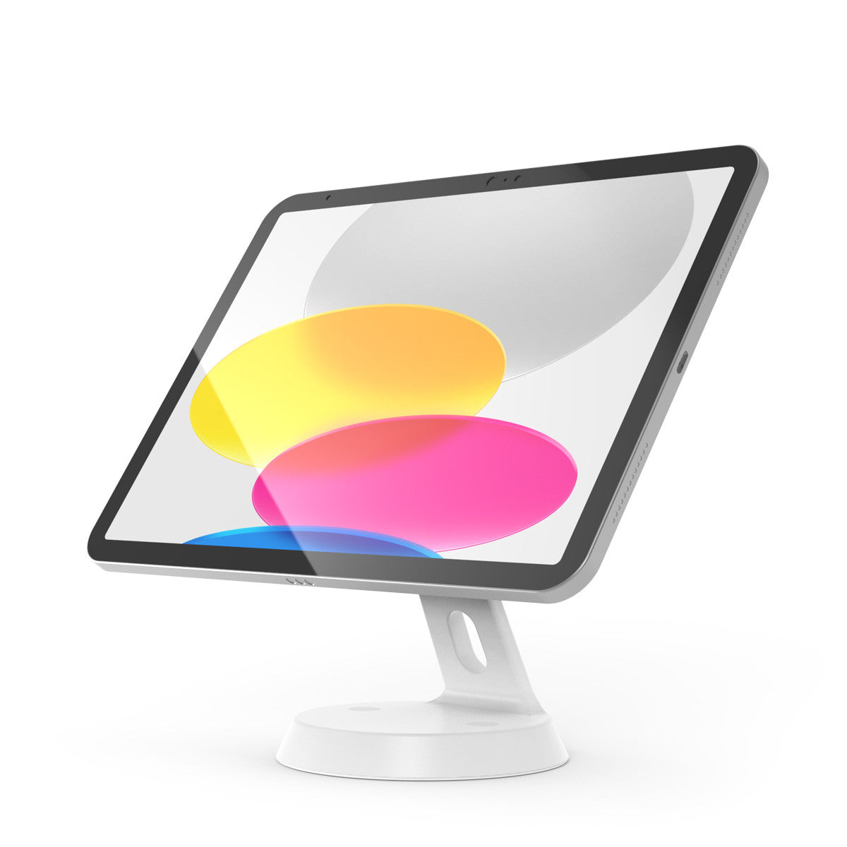 Compulocks GlideTab - Pied - pour tablette - verrouillable - aluminium - blanc - Taille d'écran : jusqu'à 11 pouces - dessus de comptoir, montable sur mur