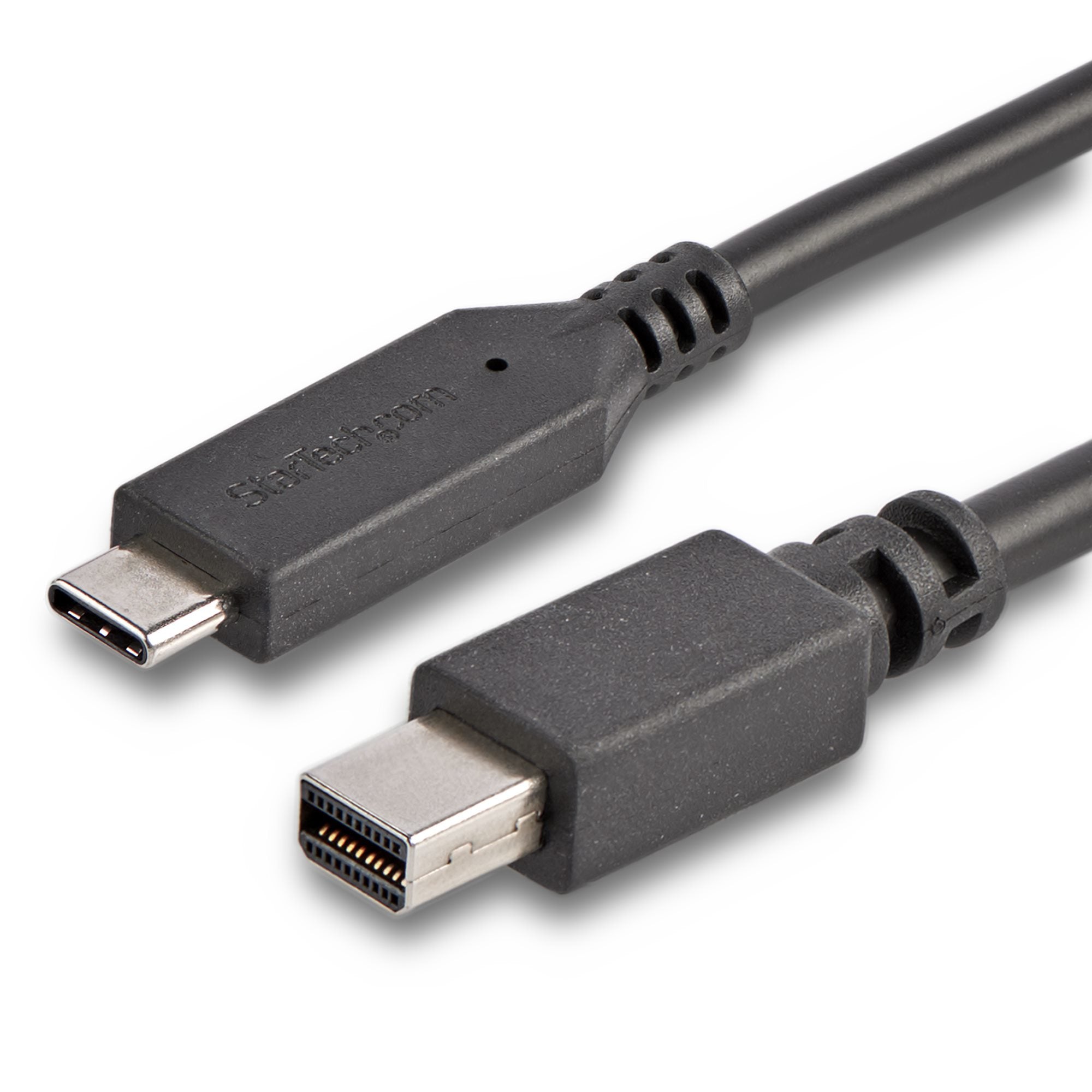 StarTech.com Câble adaptateur USB-C vers Mini DisplayPort 4K 60 Hz de 1,8 m en noir - Convertisseur USB Type-C vers mDP - Câble adaptateur - 24 pin USB-C (M) pour Mini DisplayPort (M) - USB 3.1 / Thunderbolt 3 / DisplayPort 1.2 - 1.8 m - support pour 4K60