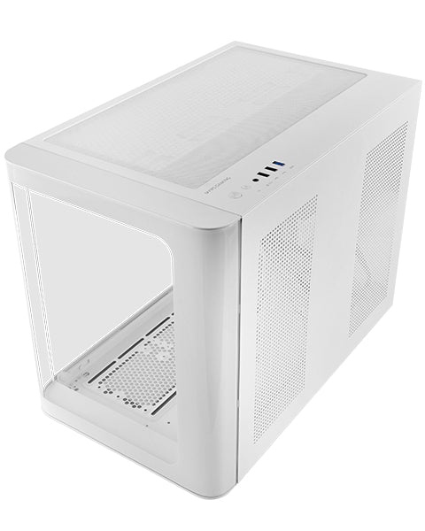 Boîtier ATX semi-tour Mars Gaming MCFUSIONMW Blanc