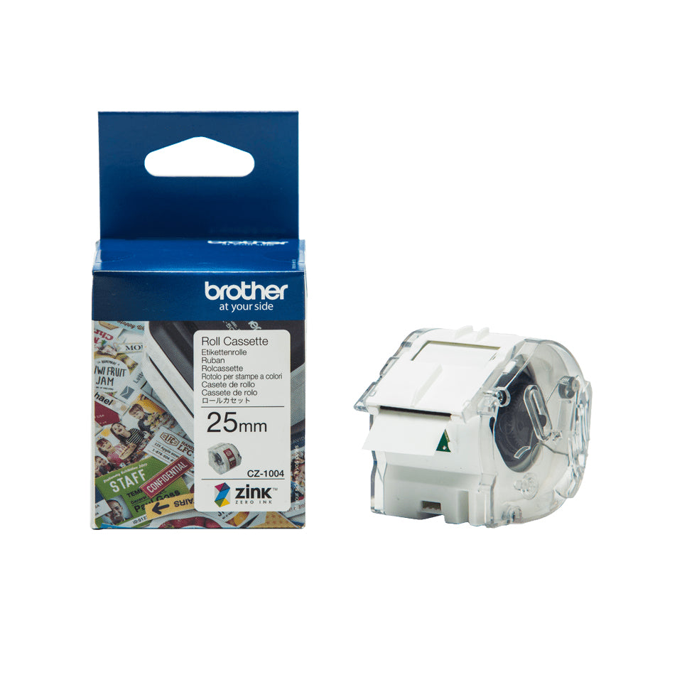 Brother CZ-1004 - Rouleau (2,54 cm x 5 m) 1 rouleau(x) étiquettes continues - pour Brother VC-500W