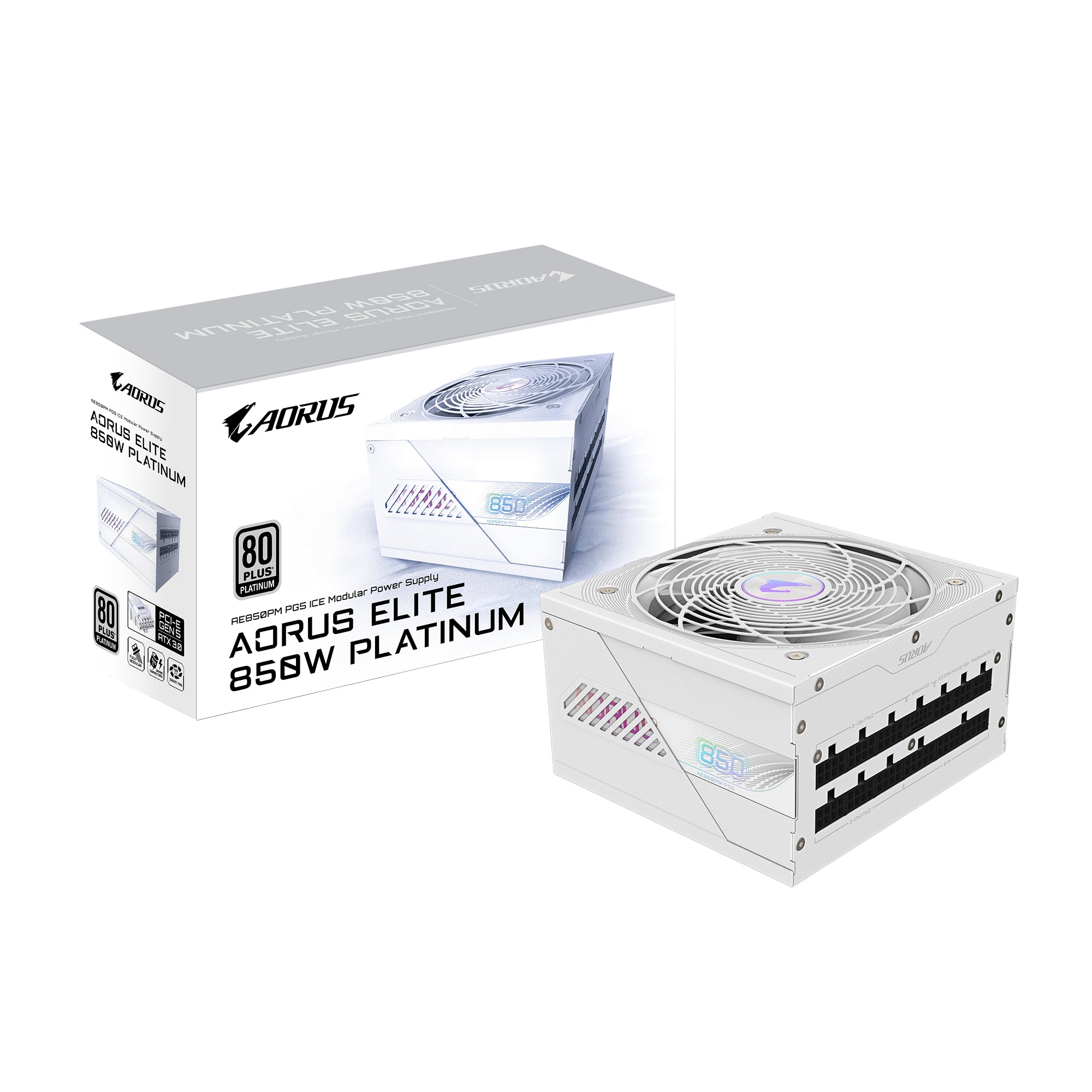 Bloc d’Alimentation Gigabyte GP-AE850PM PG5 ICE ATX 850 W 125 W 80 PLUS Platinum