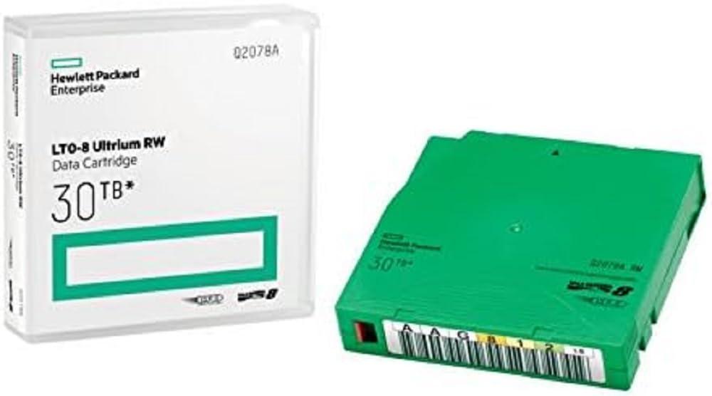 HPE LTO-8 Ultrium 30TB RW Non Custom Labeled Data Cartridges 20 pack Q2078AN