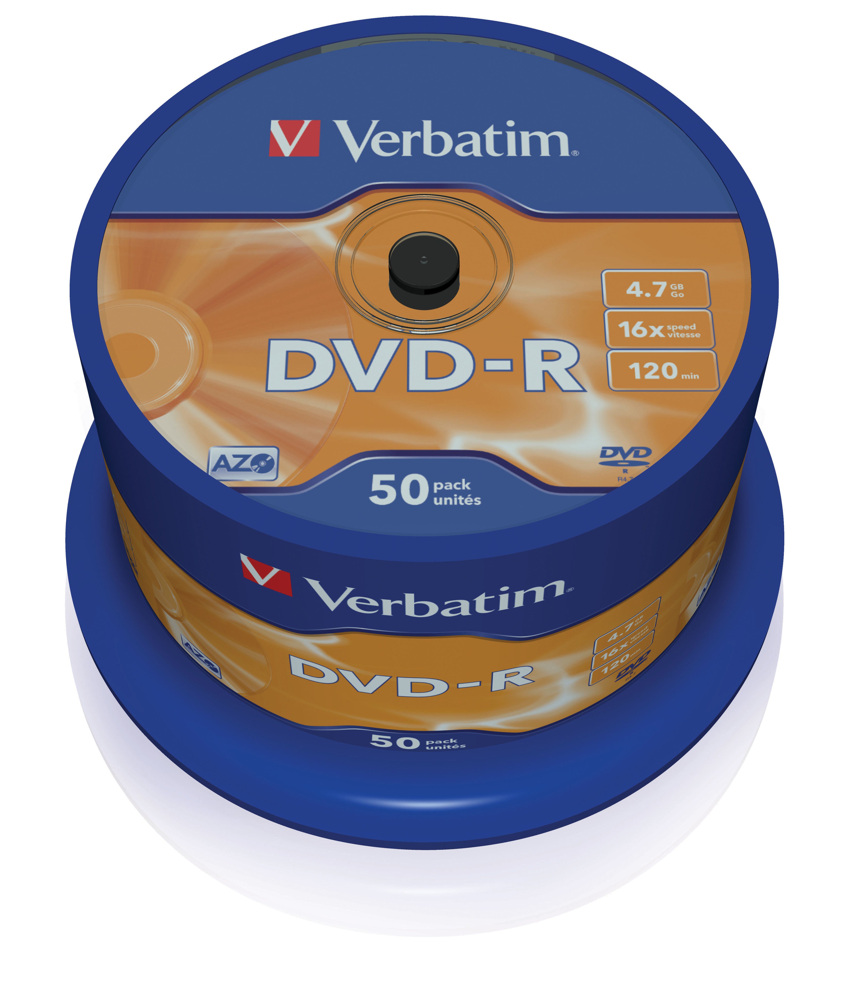 Verbatim 50 DVD-R  4.7 Go - support de stockage