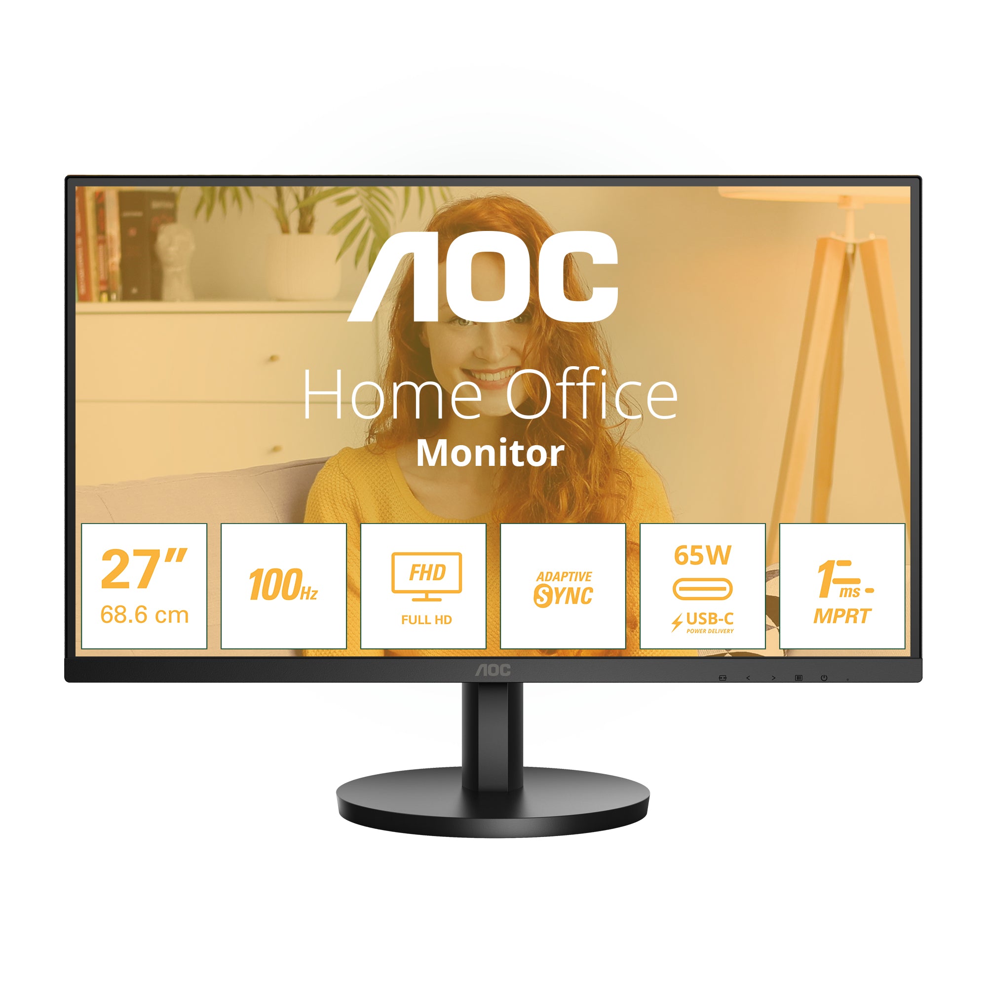 Ecran 27" AOC Basic B3 27B3CA2 Full HD 100Hz (Noir)