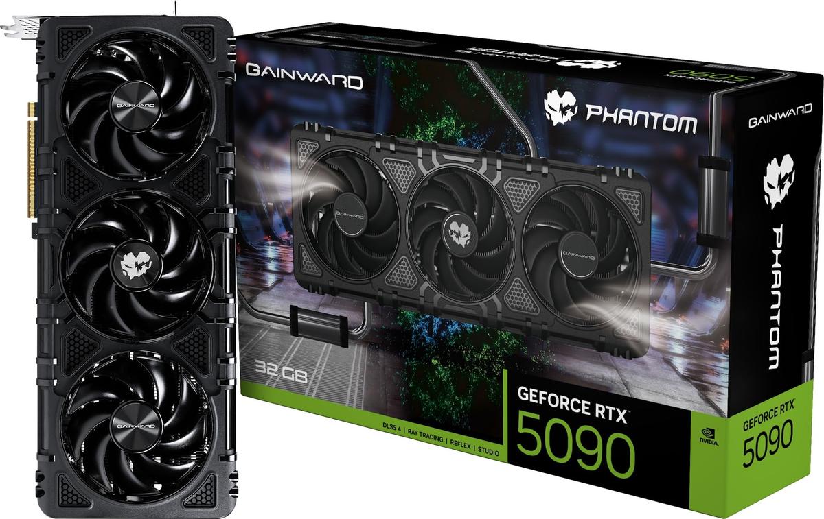 Gainward GeForce RTX 5090 Phantom 32GB GDDR7 Dual BIOS IP5X Dust Protection
