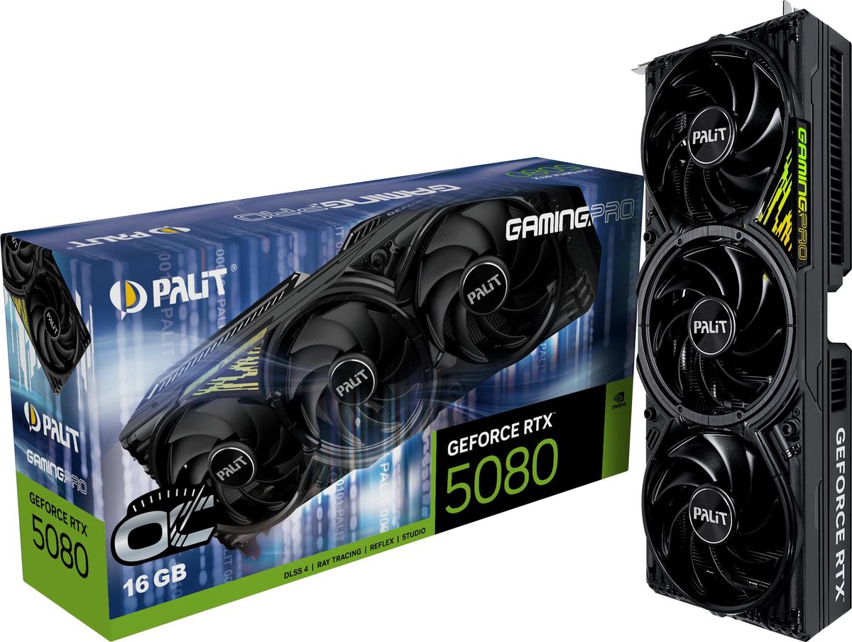 Carte Graphique Palit GeForce RTX 5080 GamingPro OC