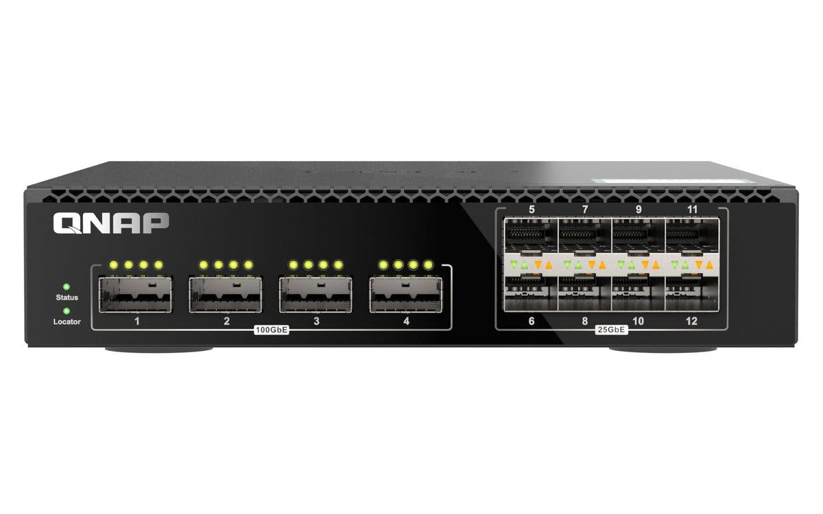 QNAP QSW-M7308R-4X 100 und 25 GbE Switch Managed 12-Port