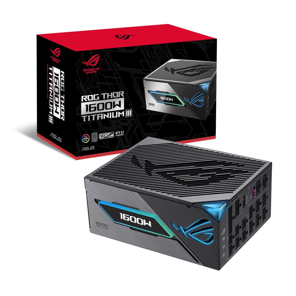 ASUS ROG Thor Titanium III 1600W Gaming Netzteil modular ATX 3.1 PCIe 5.0